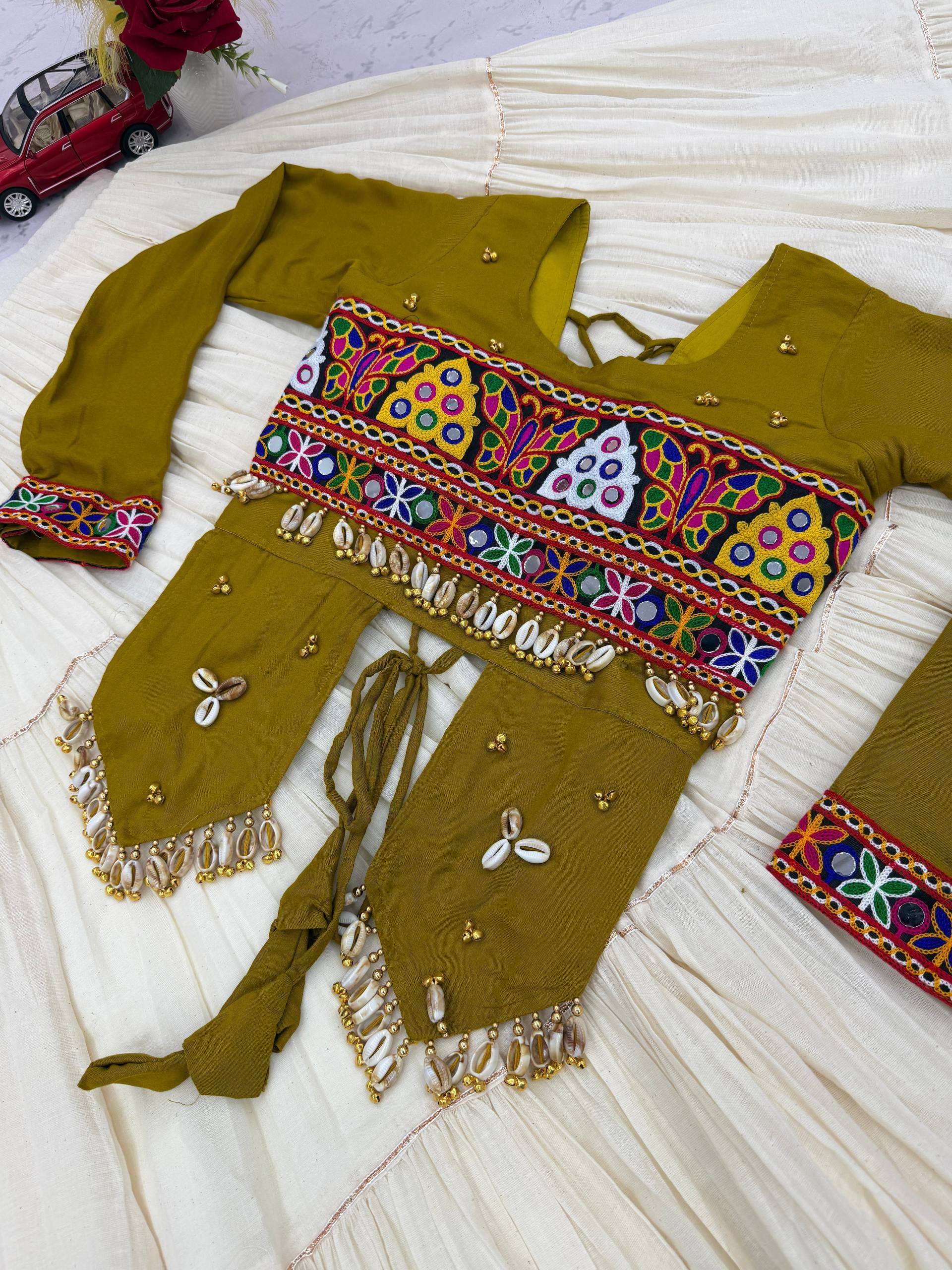 RAM 189 COTTON TRADITIONAL DESIGNER WORK SPECIAL NAVRATRI WEAR LEHENGA CHOLI COLLECTION 