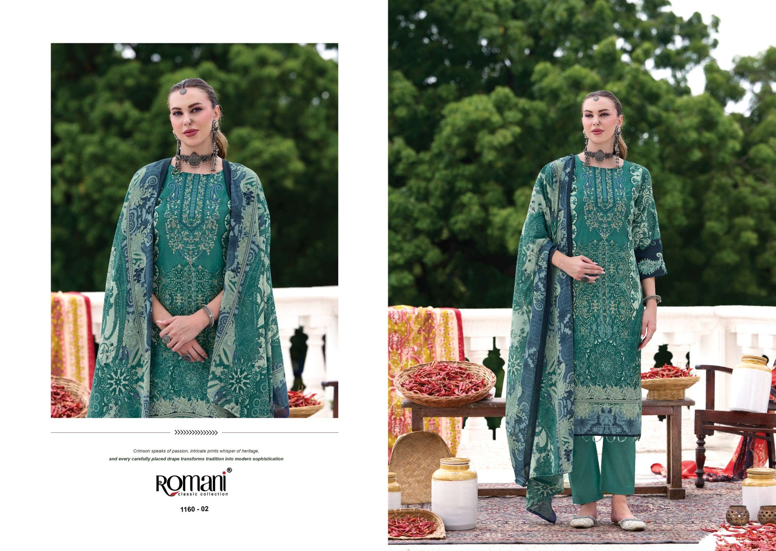 ROMANI AARZU VOL 36 COTTON DIGITAL PRINT WITH FANCY EMBROIDERY WORK SUIT
