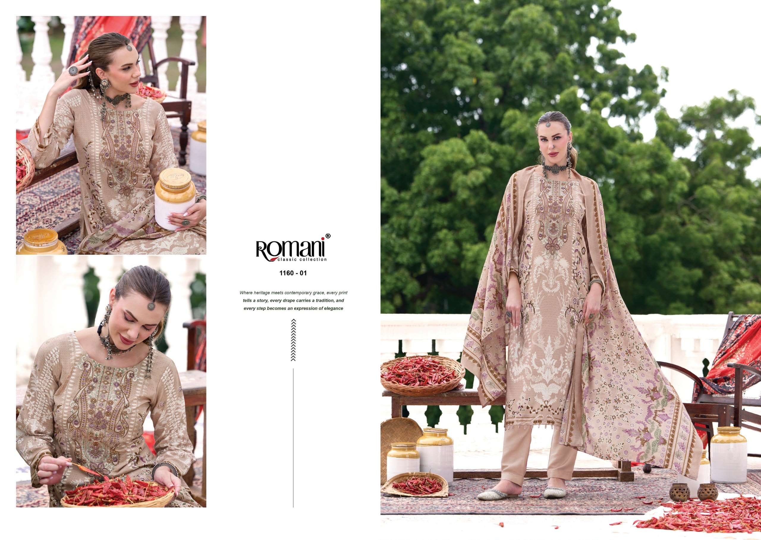 ROMANI AARZU VOL 36 COTTON DIGITAL PRINT WITH FANCY EMBROIDERY WORK SUIT
