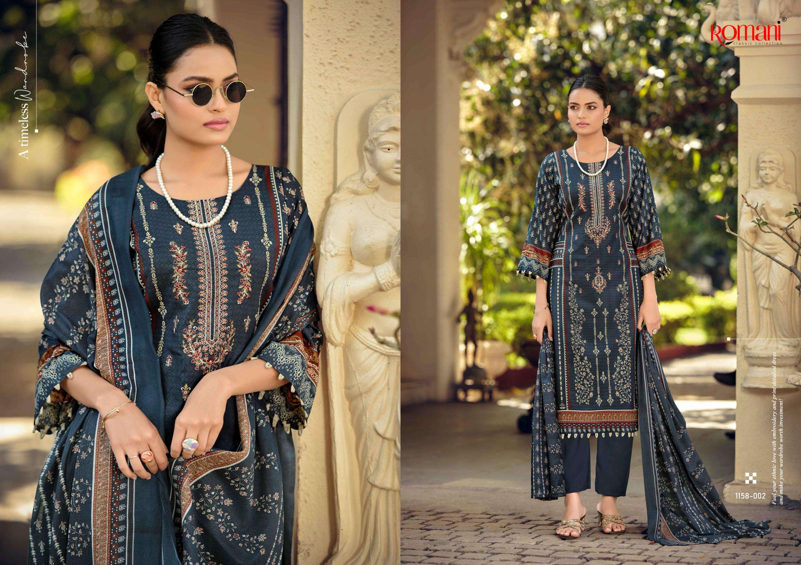 ROMANI BIN KAREEM VOL 6 COTTON DIGITAL PRINTS WITH FANCY EMBROIDERY WORK SUIT