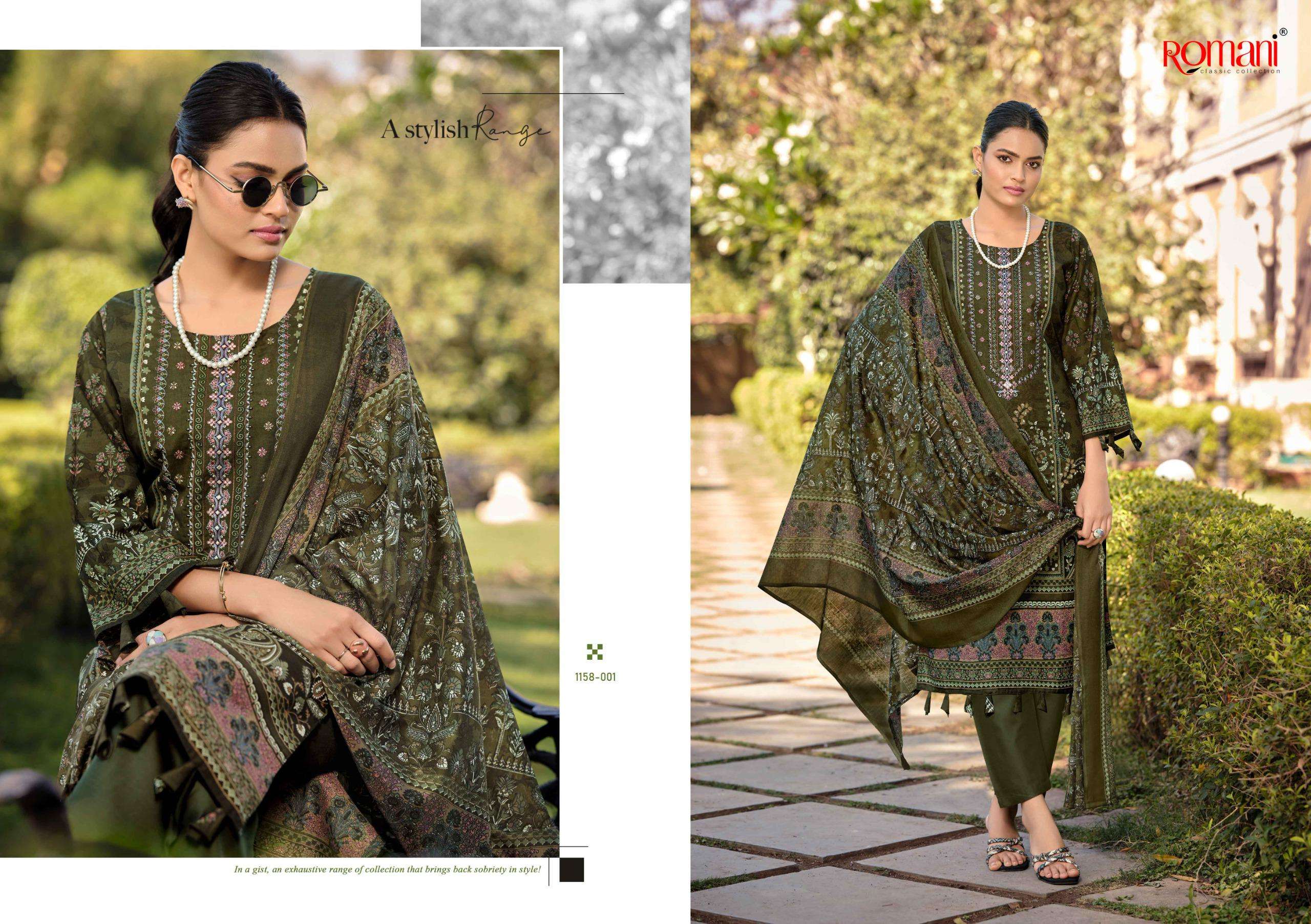 ROMANI BIN KAREEM VOL 6 COTTON DIGITAL PRINTS WITH FANCY EMBROIDERY WORK SUIT