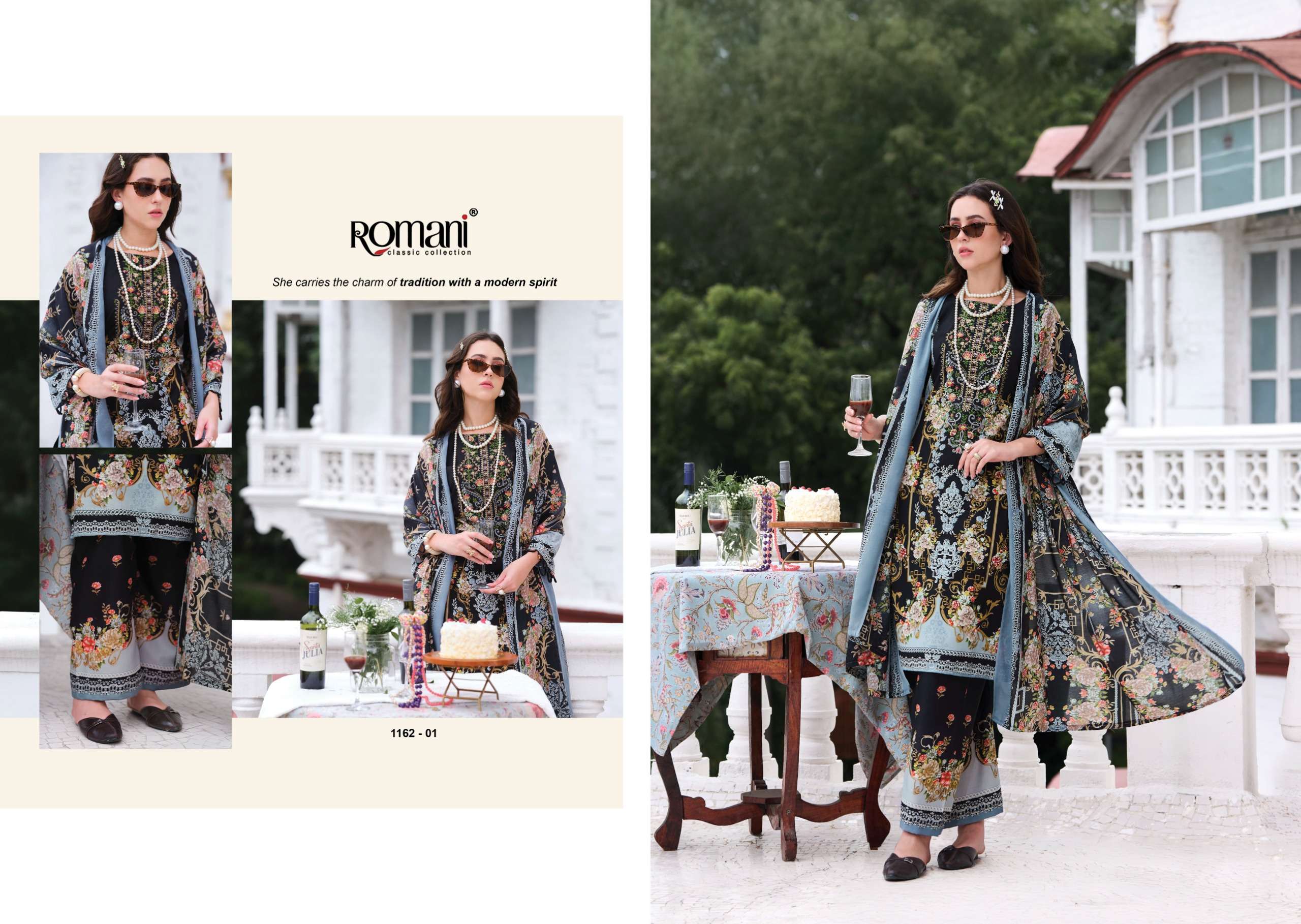 ROMANI MAHIRA VOL11 COTTON DIGITAL PRINTS WITH FANCY WORK SUIT