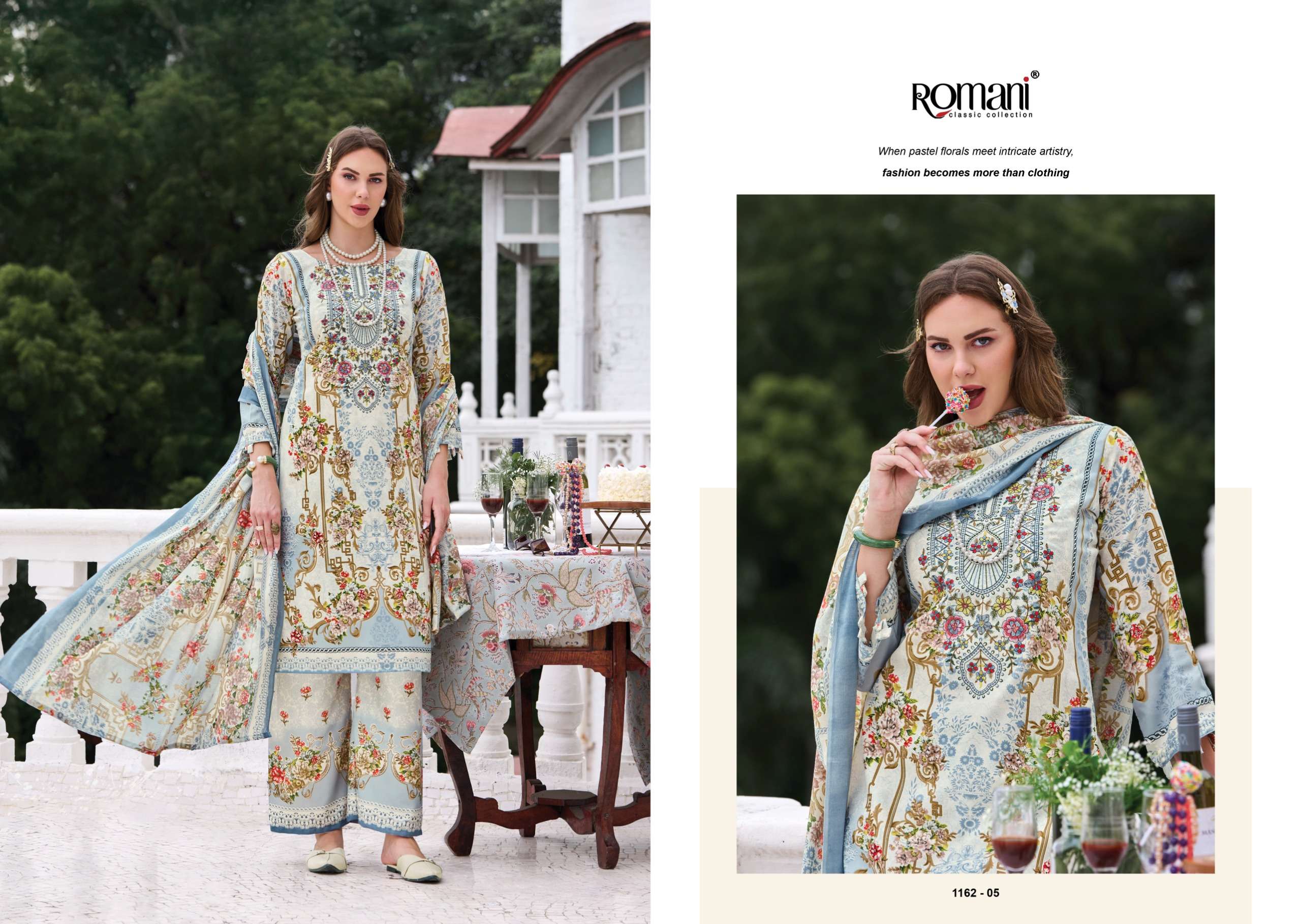 ROMANI MAHIRA VOL11 COTTON DIGITAL PRINTS WITH FANCY WORK SUIT