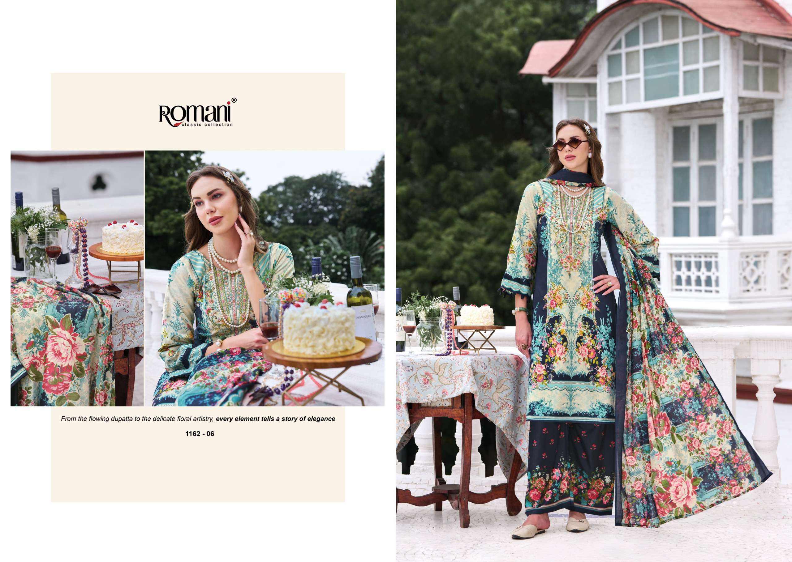 ROMANI MAHIRA VOL11 COTTON DIGITAL PRINTS WITH FANCY WORK SUIT