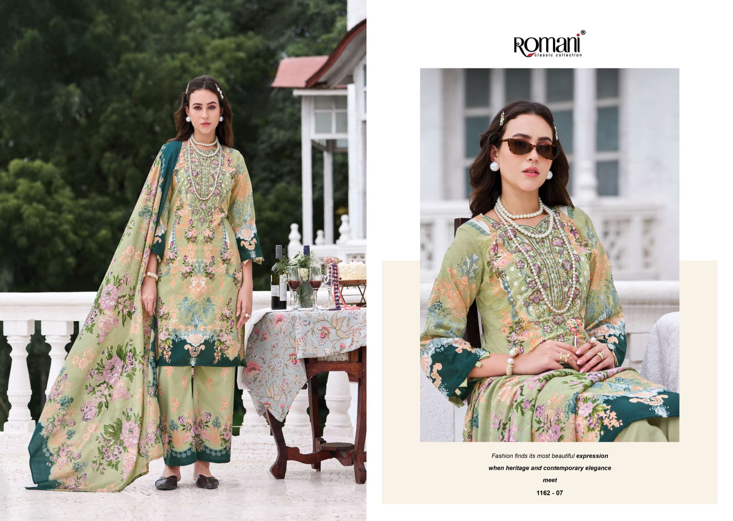ROMANI MAHIRA VOL11 COTTON DIGITAL PRINTS WITH FANCY WORK SUIT