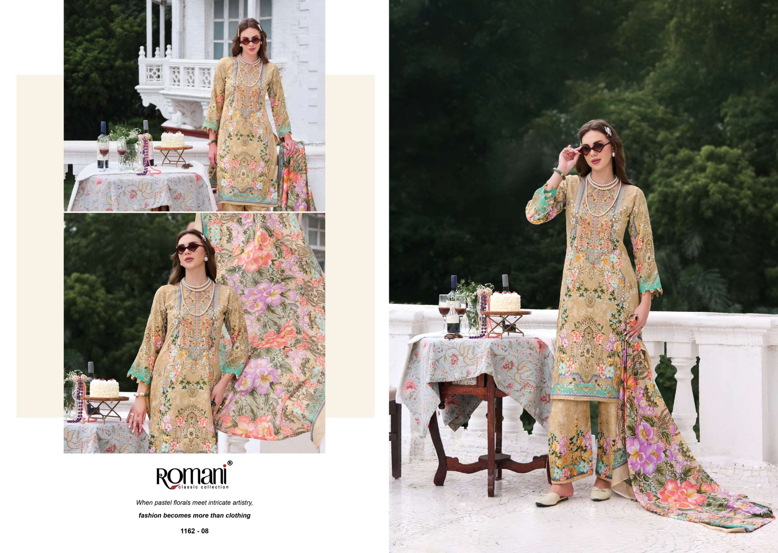 ROMANI MAHIRA VOL11 COTTON DIGITAL PRINTS WITH FANCY WORK SUIT