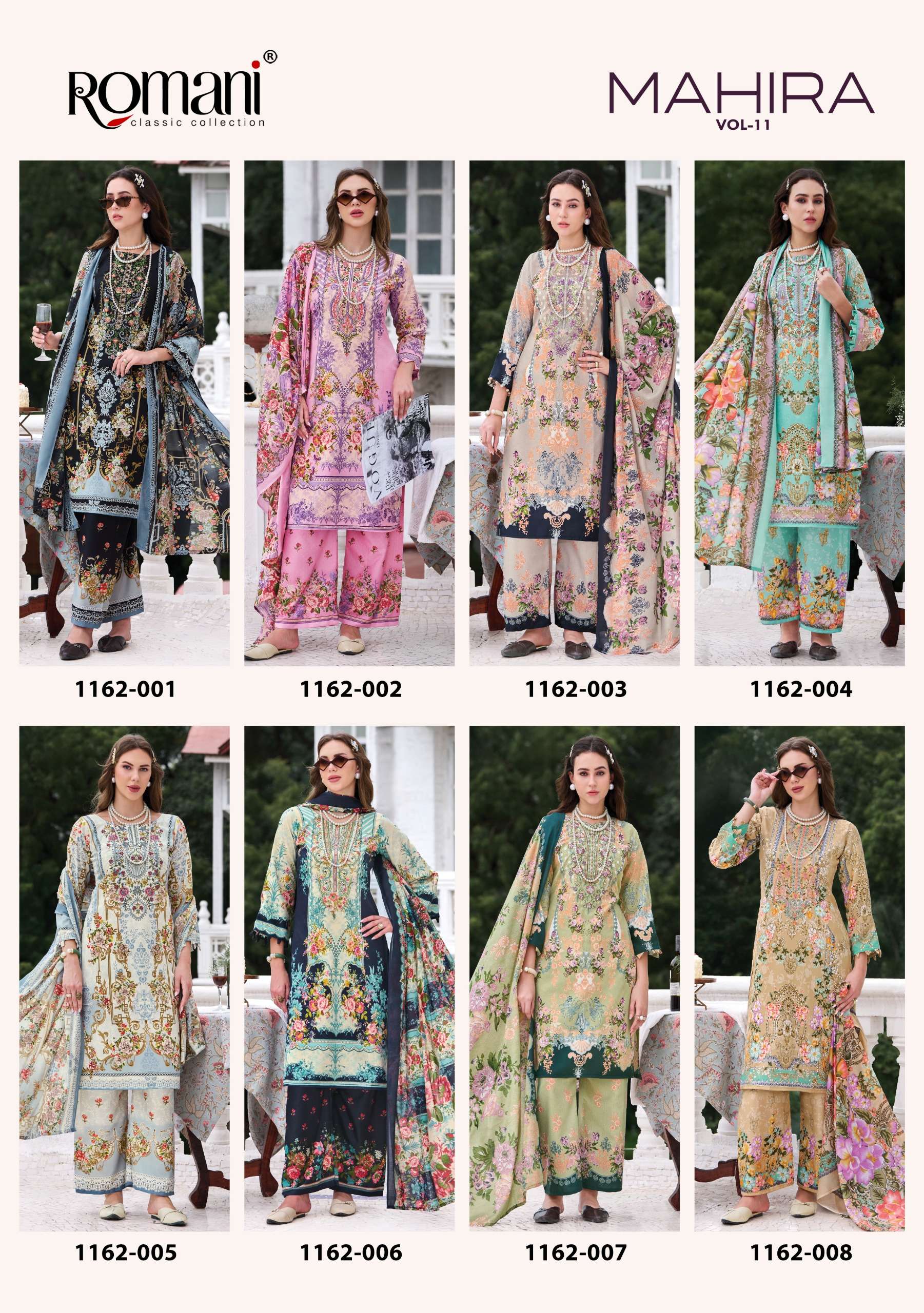 ROMANI MAHIRA VOL11 COTTON DIGITAL PRINTS WITH FANCY WORK SUIT