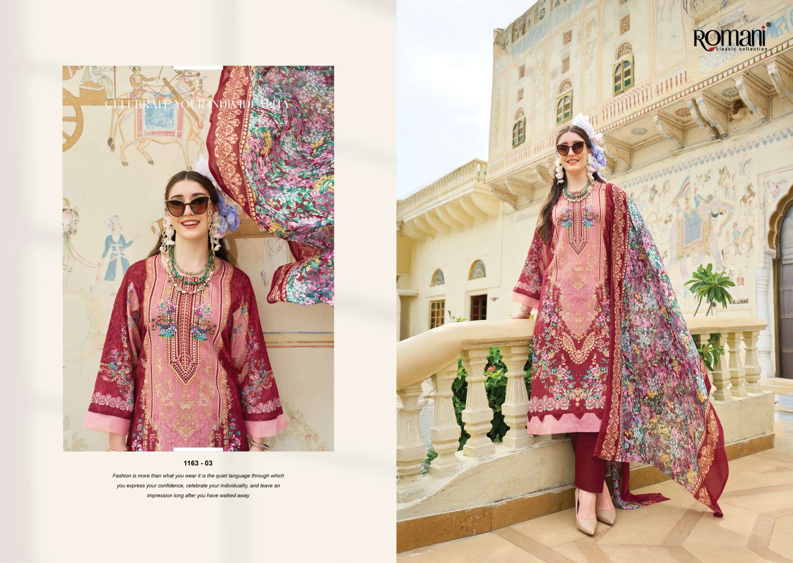 ROMANI NAFISA VOL 3 COTTON DIGITAL PRINTS WITH FANCY WORK SALWAR SUIT