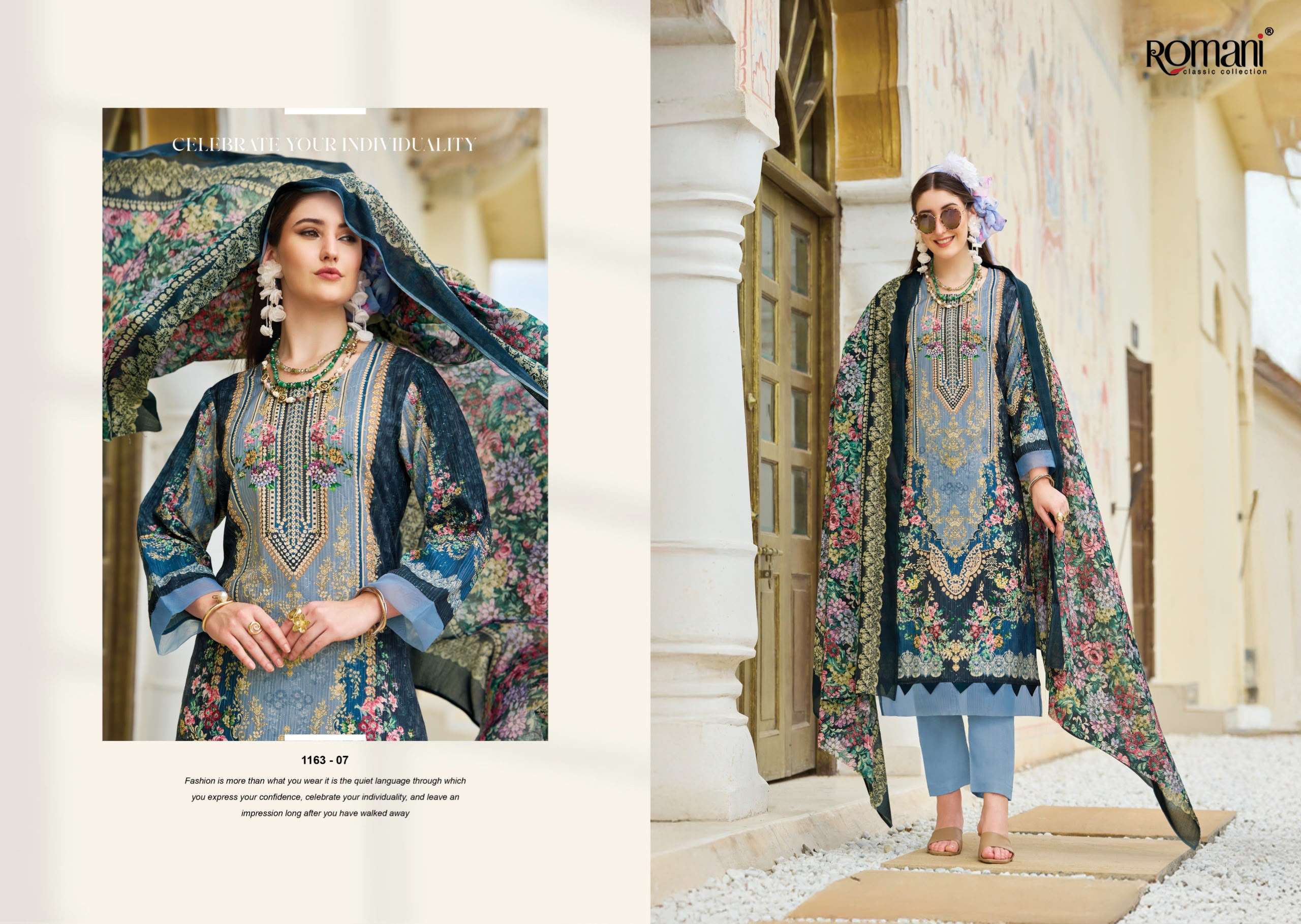 ROMANI NAFISA VOL 3 COTTON DIGITAL PRINTS WITH FANCY WORK SALWAR SUIT