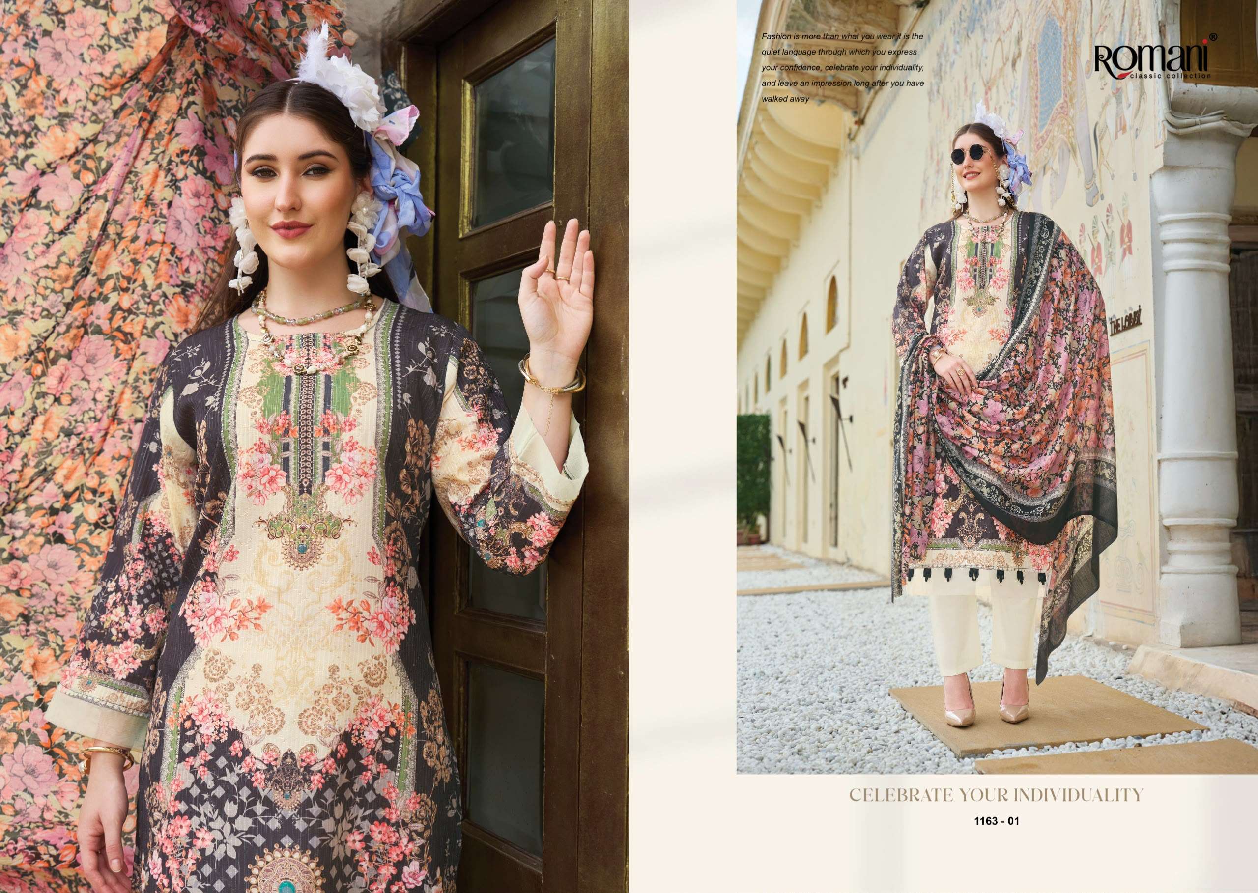 ROMANI NAFISA VOL 3 COTTON DIGITAL PRINTS WITH FANCY WORK SALWAR SUIT