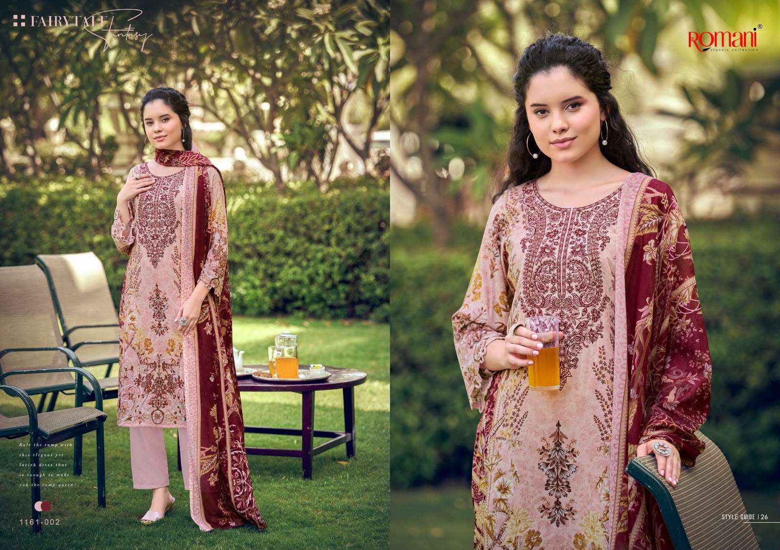 ROMANI NEEDLE WONDER VOL 16 COTTON DIGITAL PRINTS WITH FANCY WORK SUIT