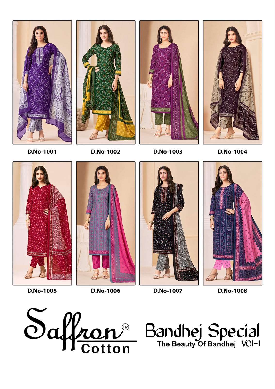 SAFFRON COTTON BANDHEJ SPECIAL COTTON DIGITAL PRINT SALWAR SUIT