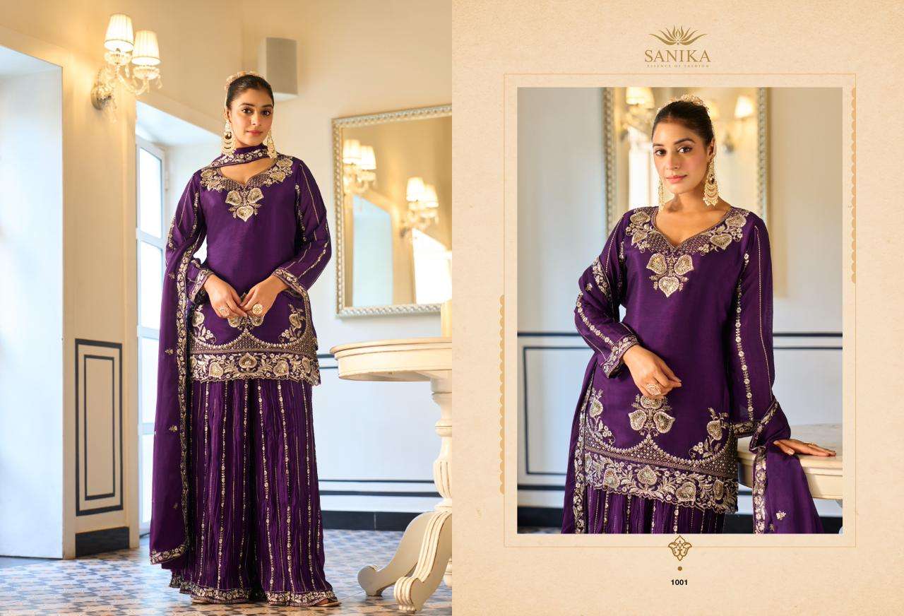 SANIKA FASHION AMAIRA GEORGETTE HEAVY EMBROIDERED DESIGNER HEAVY SUIT