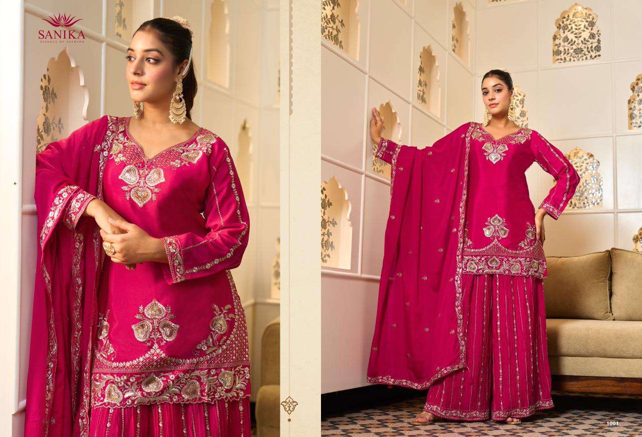 SANIKA FASHION AMAIRA GEORGETTE HEAVY EMBROIDERED DESIGNER HEAVY SUIT