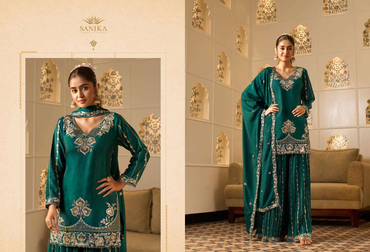 SANIKA FASHION AMAIRA GEORGETTE HEAVY EMBROIDERED DESIGNER HEAVY SUIT