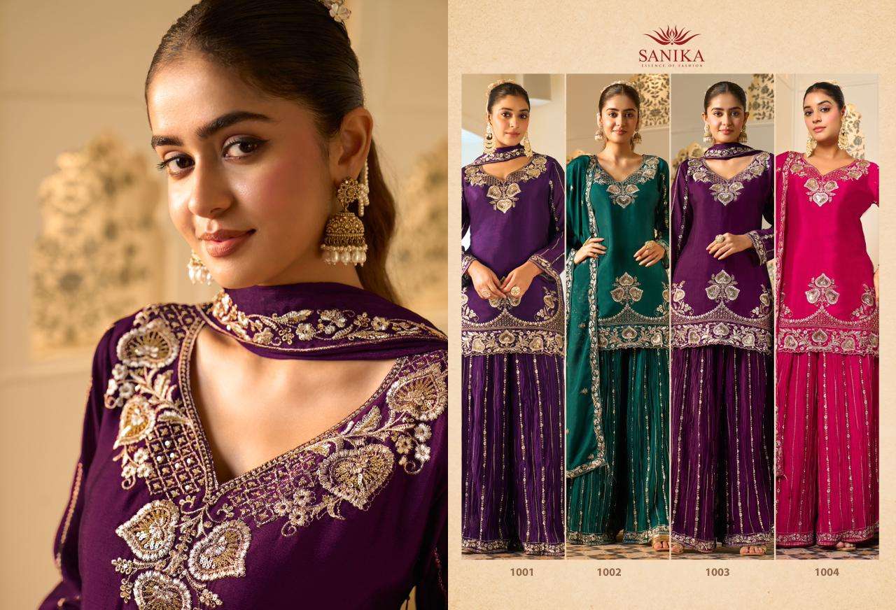 SANIKA FASHION AMAIRA GEORGETTE HEAVY EMBROIDERED DESIGNER HEAVY SUIT