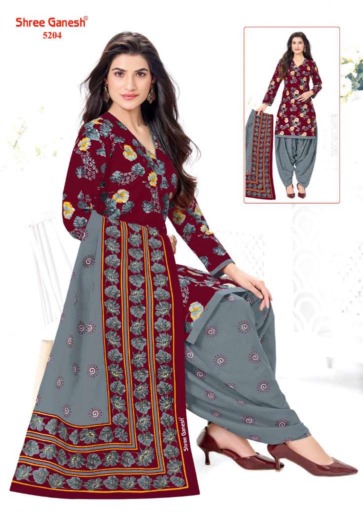 SHREE GANESH HANSIKA VOL 32 COTTON PRINTED PATIYALA SALWAR SUIT 