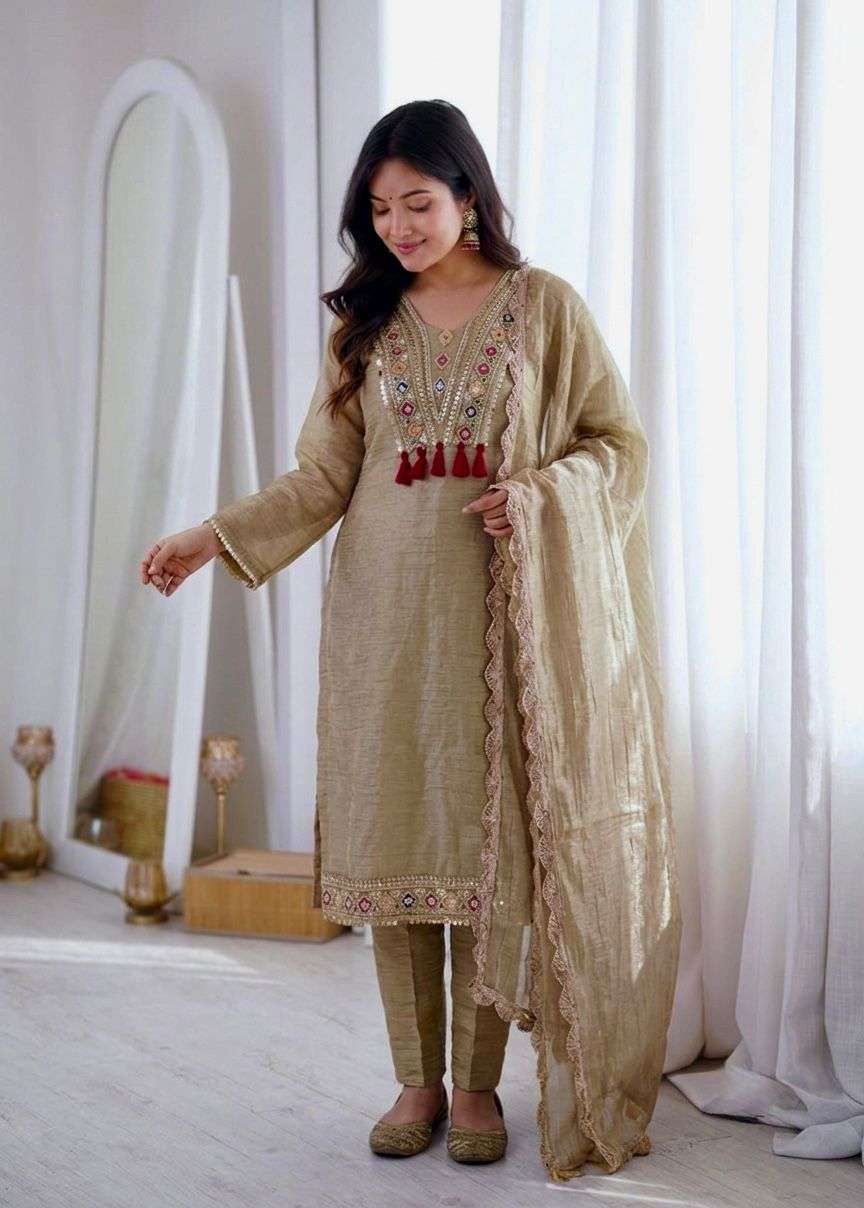 SR 1722 SILK BEAUTIFUL DESIGNER WORK FESTIVE WEAR LADIES SHARARA SUIT