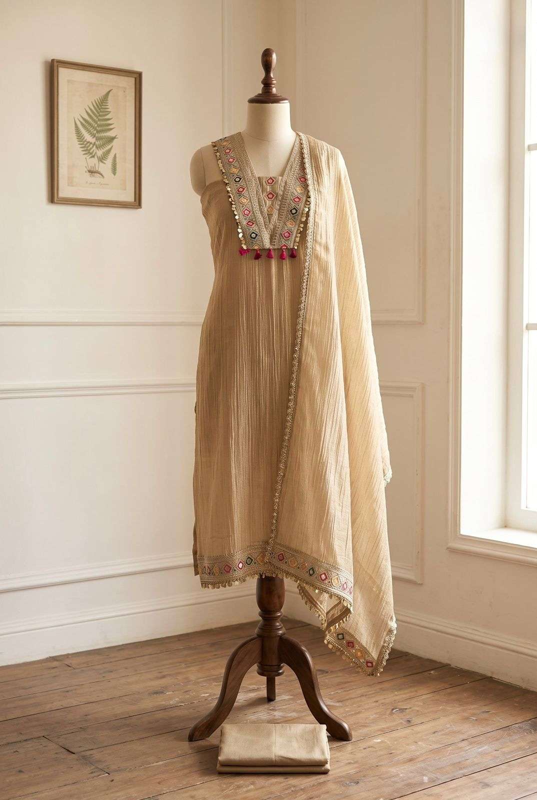 SR 1722 SILK BEAUTIFUL DESIGNER WORK FESTIVE WEAR LADIES SHARARA SUIT