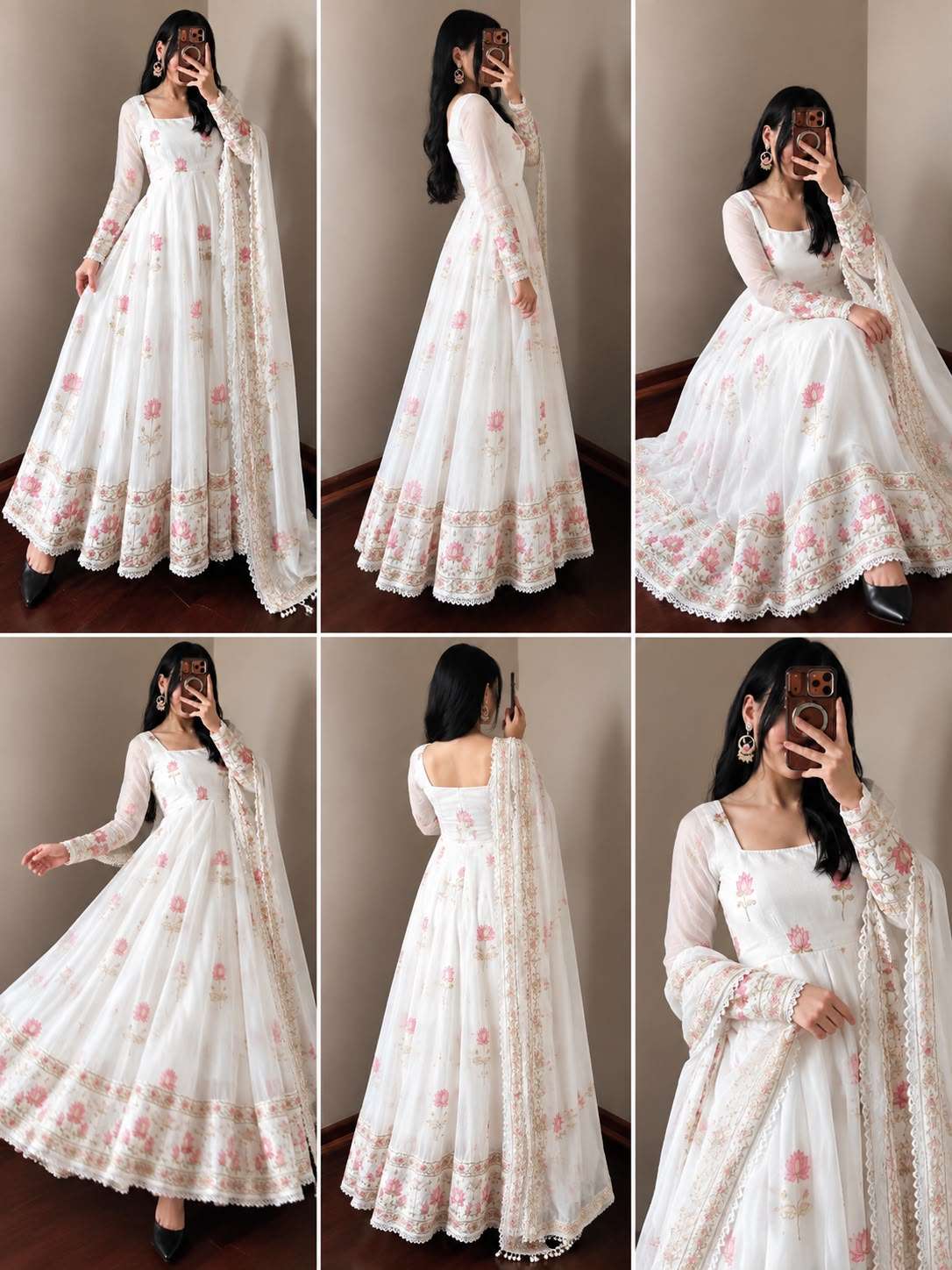 SR 1723 CRUSH FABRIC BEAUTIFUL DESIGNER LOOK PARTY WEAR LADIES GOWN DRESS