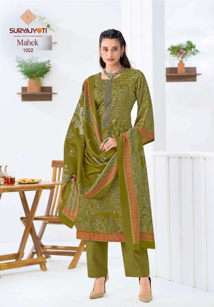  SURYAJYOTI MAHEK VOL 1 JAM SATIN PRINT WITH EMBROIDERY WORK SUIT