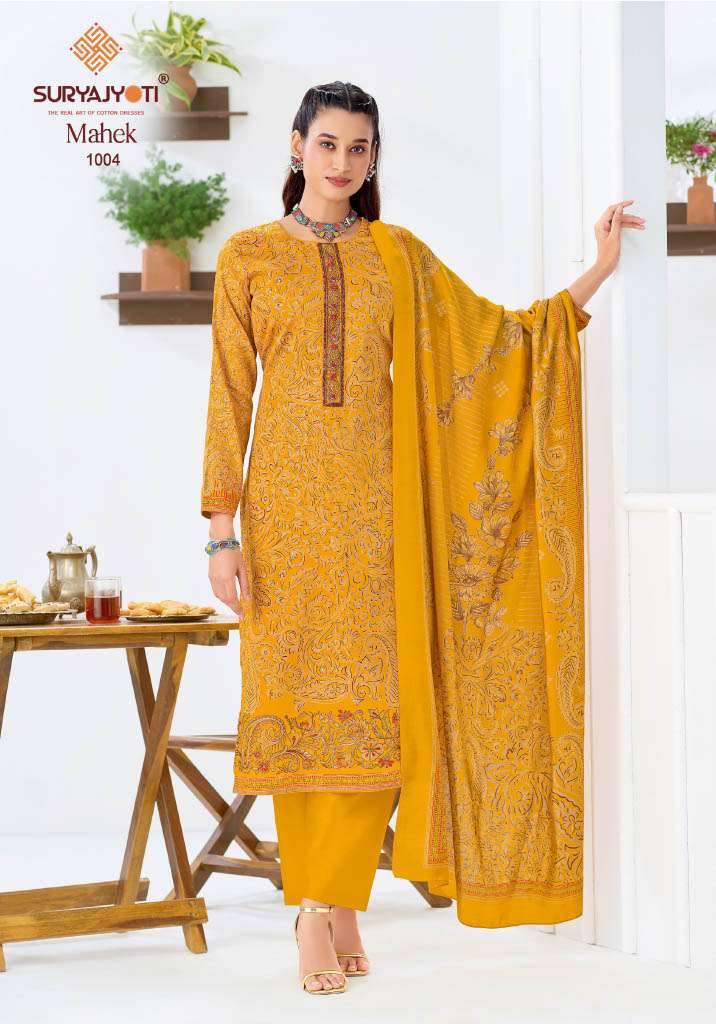 SURYAJYOTI MAHEK VOL 1 JAM SATIN PRINT WITH EMBROIDERY WORK SUIT