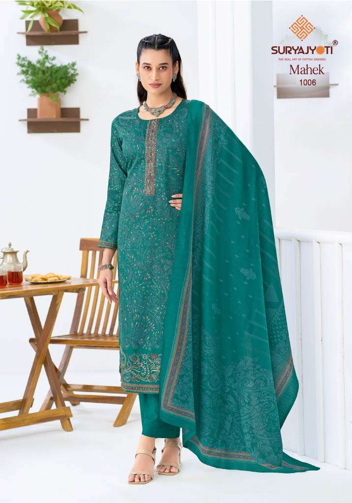  SURYAJYOTI MAHEK VOL 1 JAM SATIN PRINT WITH EMBROIDERY WORK SUIT