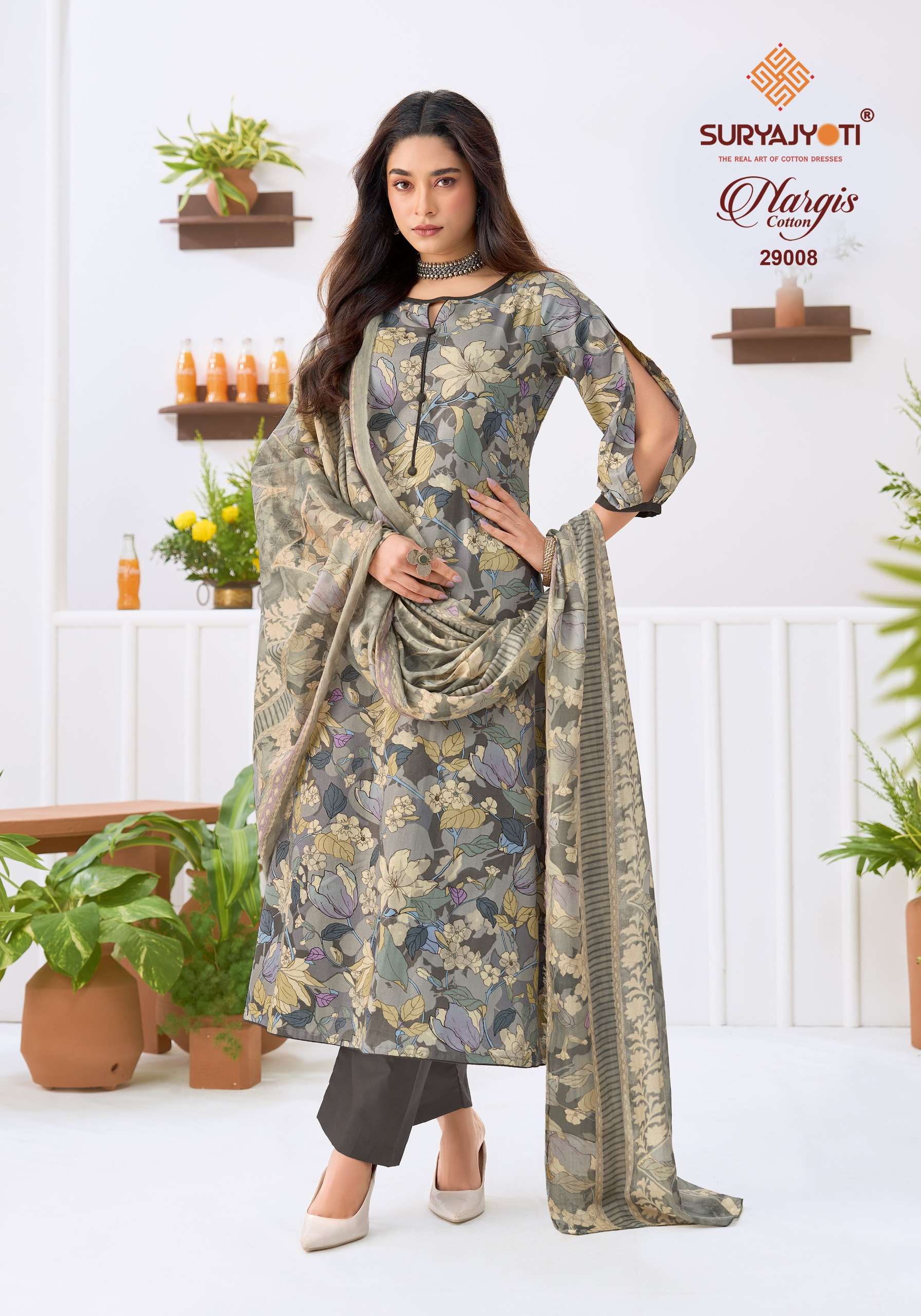 SURYAJYOTI NARGIS VOL 29 COTTON PRINTED WORKS LADIES SALWAR SUIT
