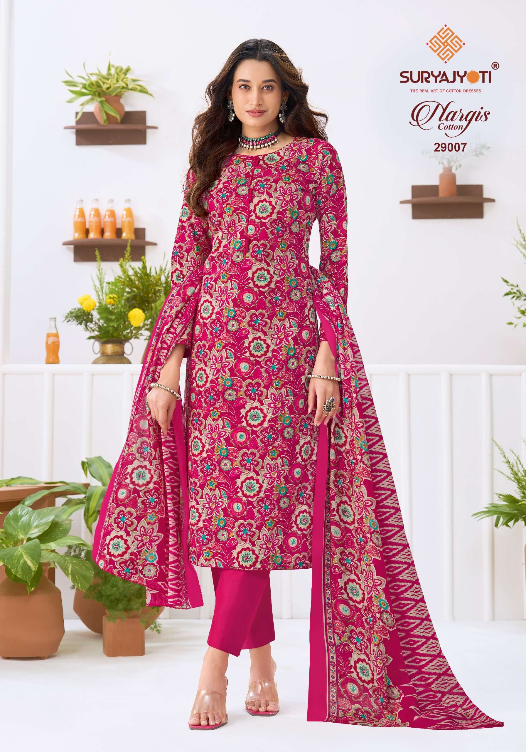 SURYAJYOTI NARGIS VOL 29 COTTON PRINTED WORKS LADIES SALWAR SUIT
