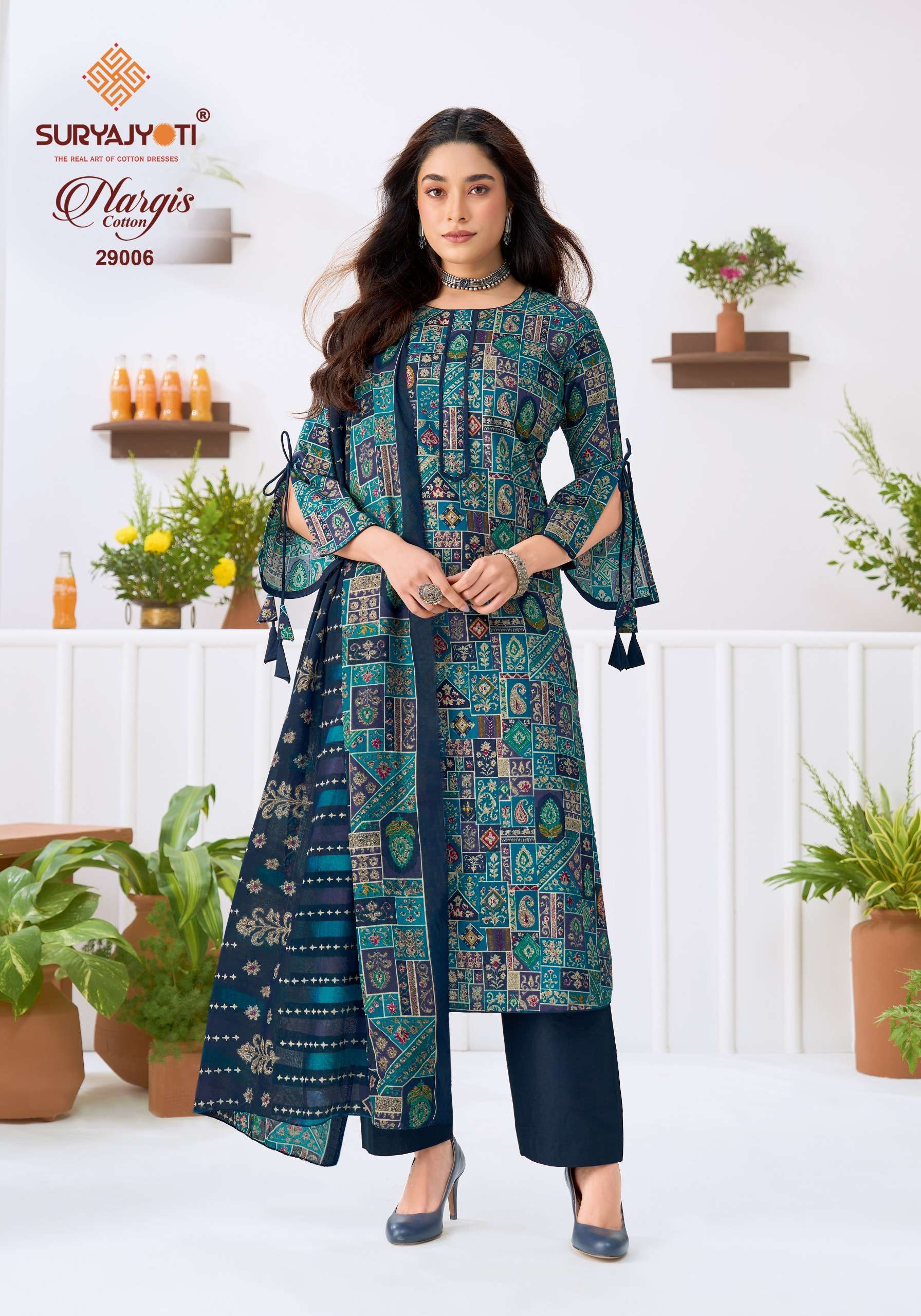 SURYAJYOTI NARGIS VOL 29 COTTON PRINTED WORKS LADIES SALWAR SUIT
