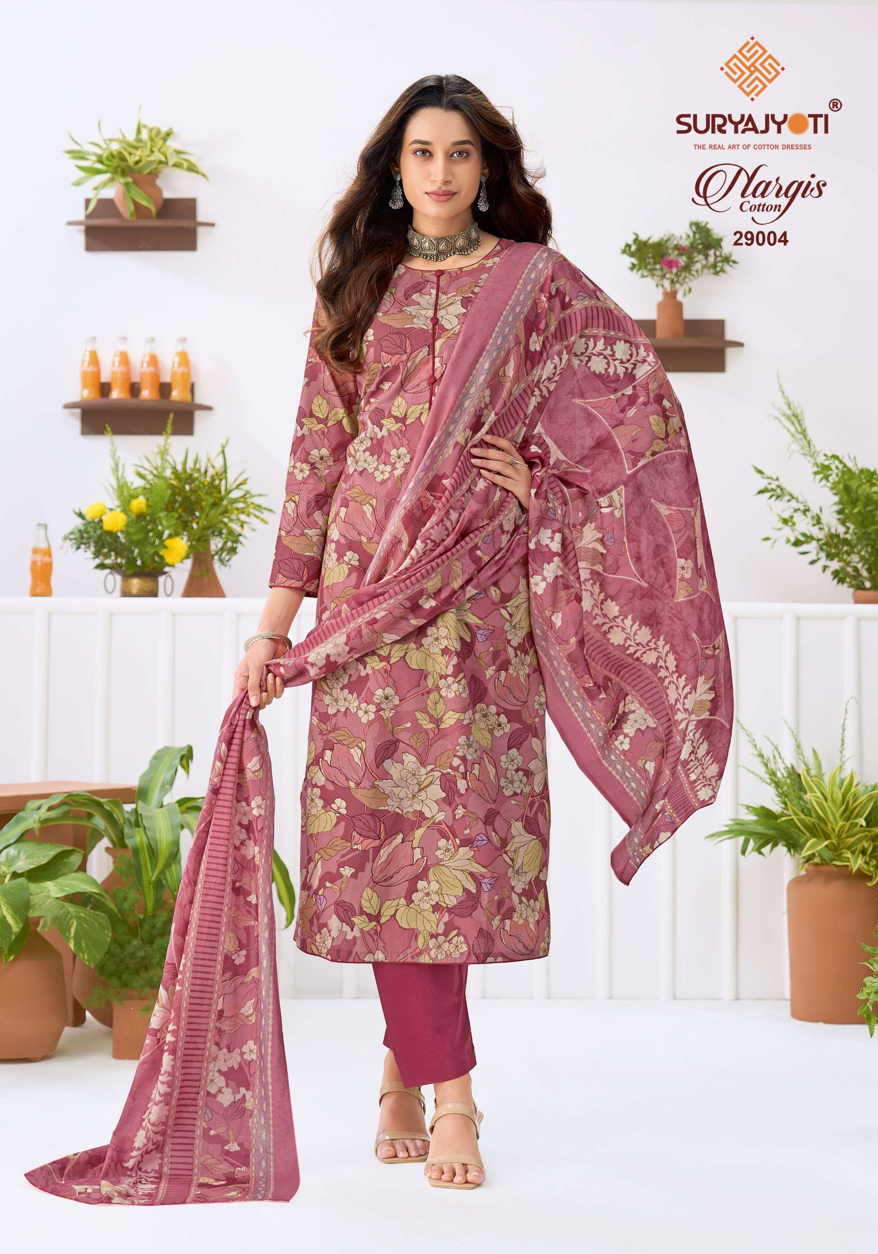 SURYAJYOTI NARGIS VOL 29 COTTON PRINTED WORKS LADIES SALWAR SUIT
