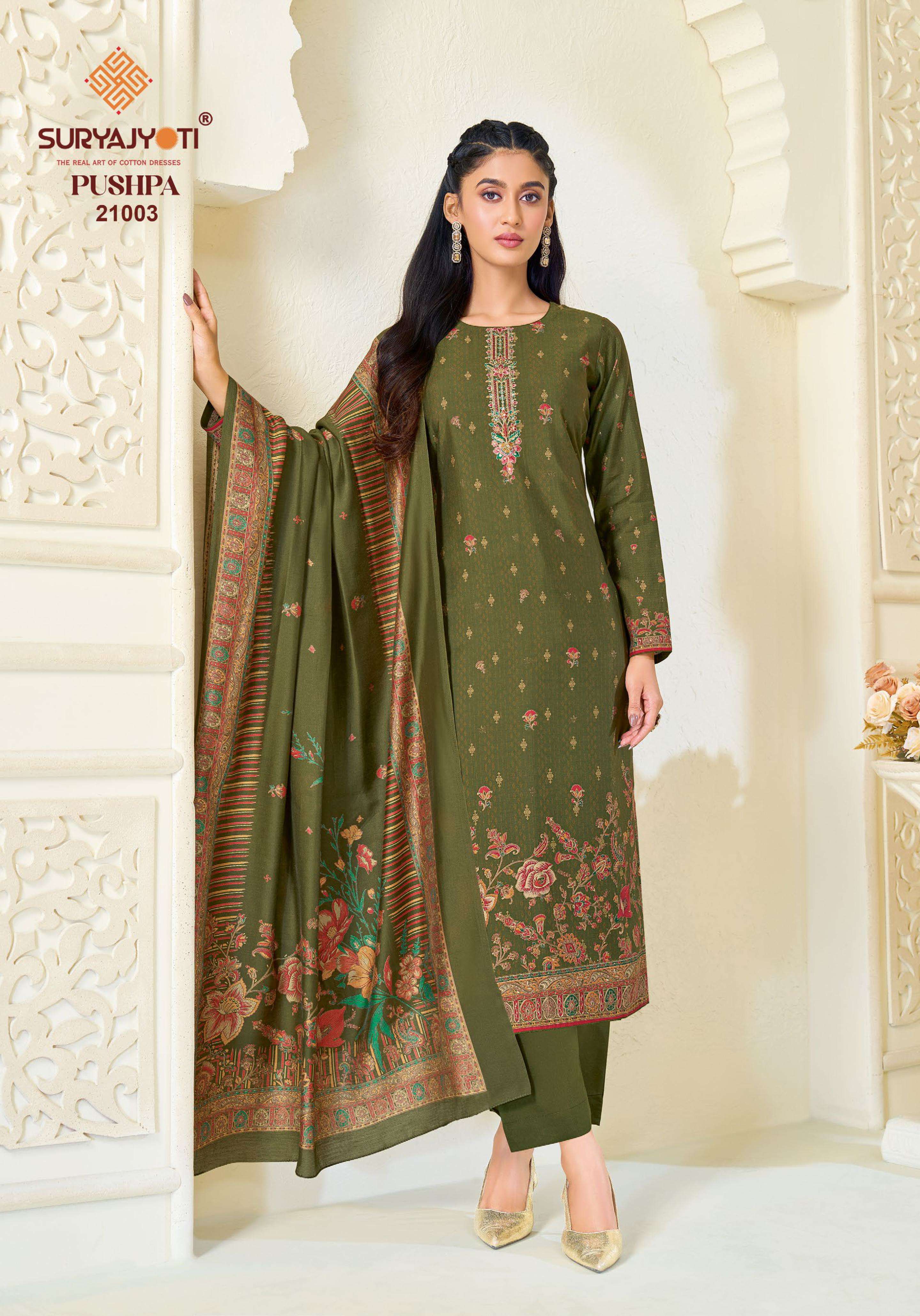 SURYAJYOTI PUSHPA VOL 21 MODAL PRINT WITH EMBROIDERY WORK SUIT