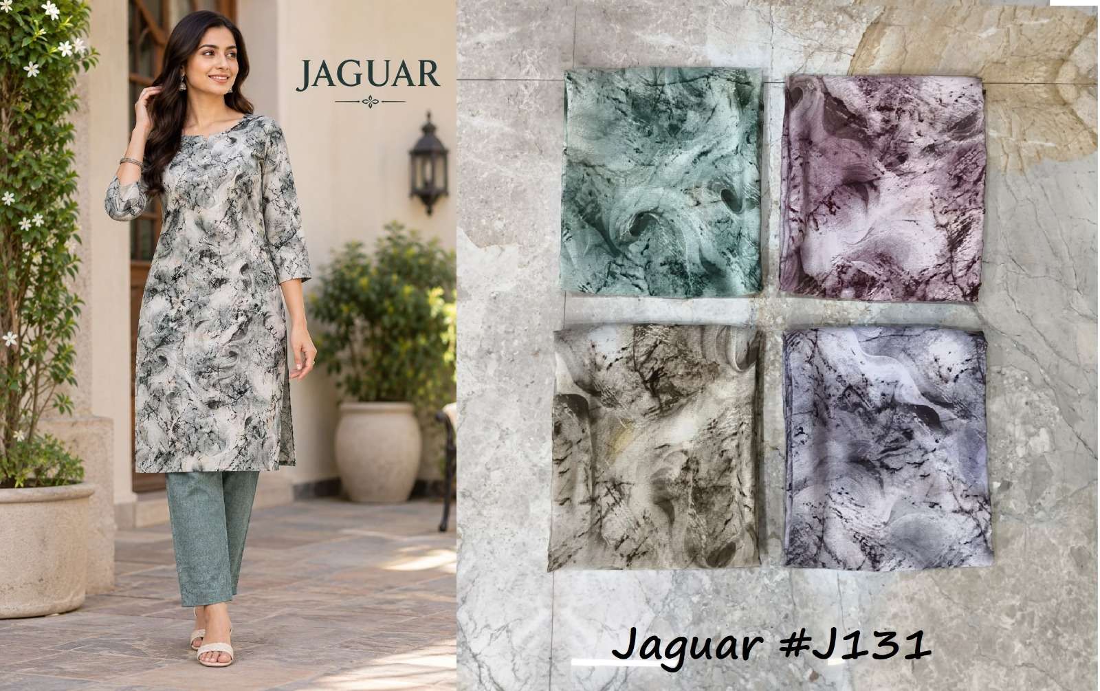 VISHWAM FABRICS JAGUAR VOL 3 CREPE DIGITAL PRINT UNSTITCH DRESS MATERIAL 