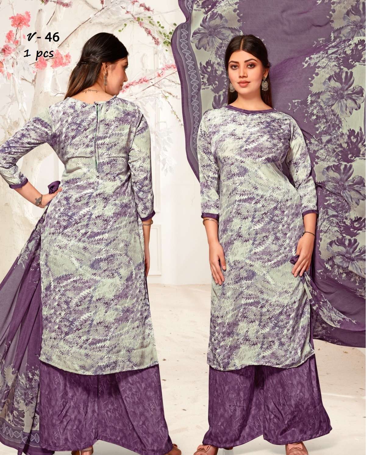VISHWAM FABRICS JAGUAR VOL 3 CREPE DIGITAL PRINT UNSTITCH DRESS MATERIAL 