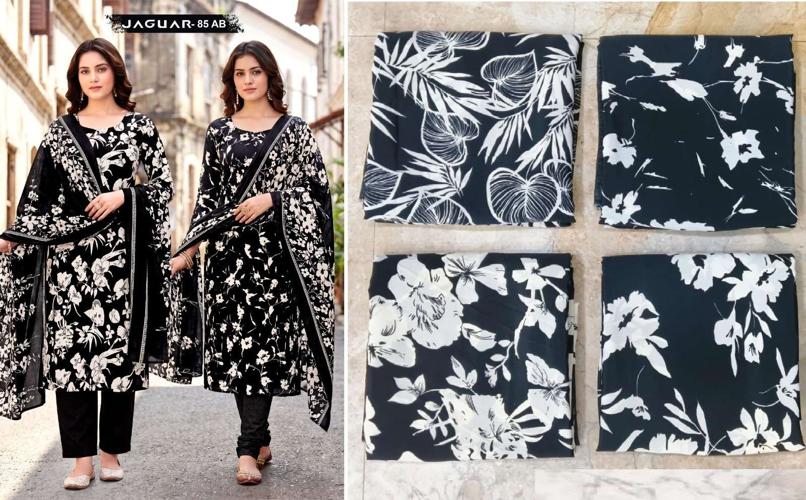 VISHWAM FABRICS JAGUAR VOL 3 CREPE DIGITAL PRINT UNSTITCH DRESS MATERIAL 