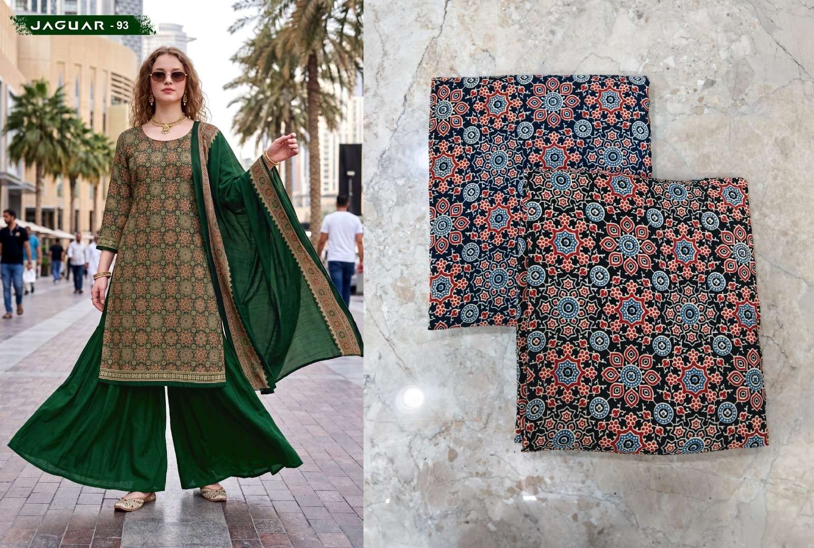 VISHWAM FABRICS JAGUAR VOL 3 CREPE DIGITAL PRINT UNSTITCH DRESS MATERIAL 
