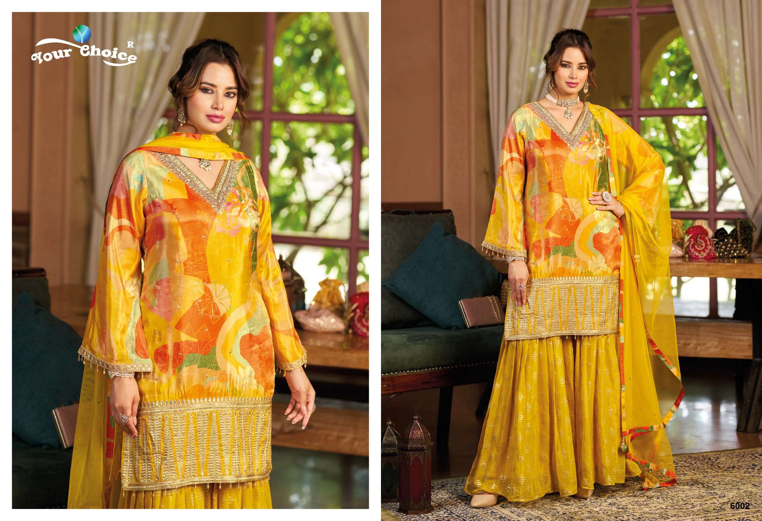 YOUR CHOICE GINNI VOL 6 HEAVY BEAUTIFUL DESIGNER WEDDING FUNCTION WEAR SHARARA SUIT