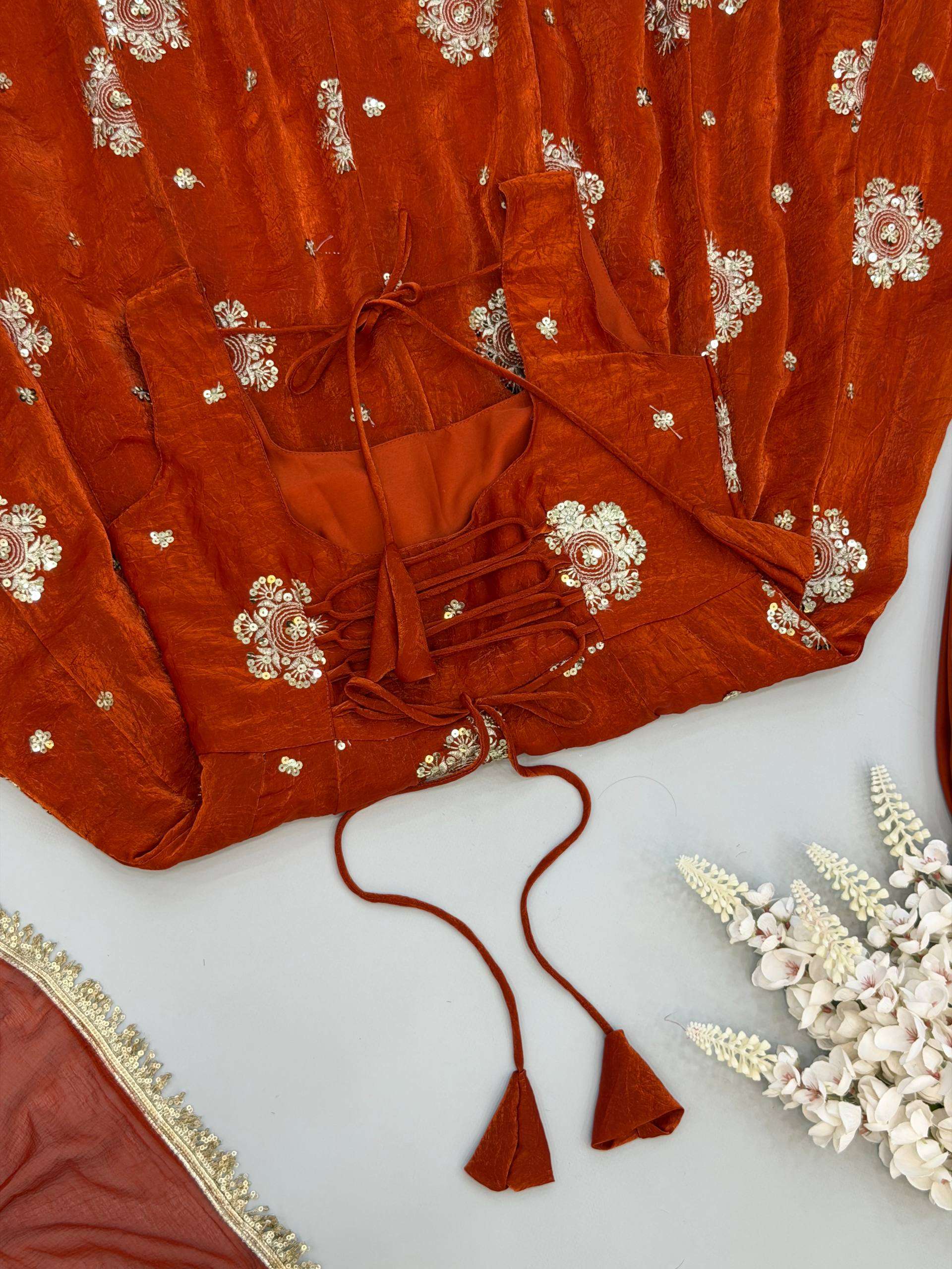 ZSR 3189 CRUSH FABRIC PREETY LOOK DESIGNER LADIES ETHNIC WEAR SUIT
