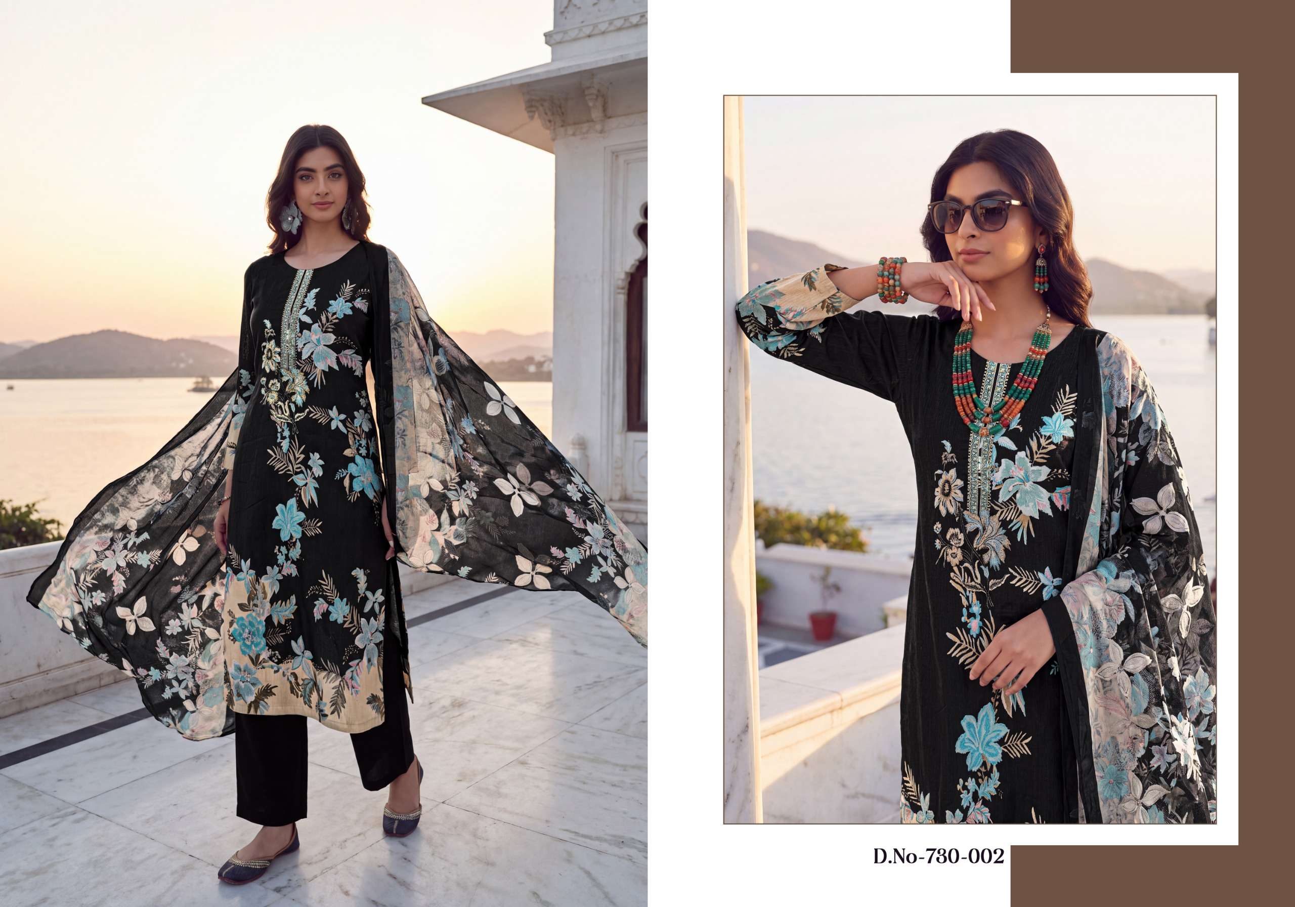 ZULFAT DESIGNER SUITS FAIZA JAM COTTON PRINT WITH FANCY EMBROIDERY WORK SUIT