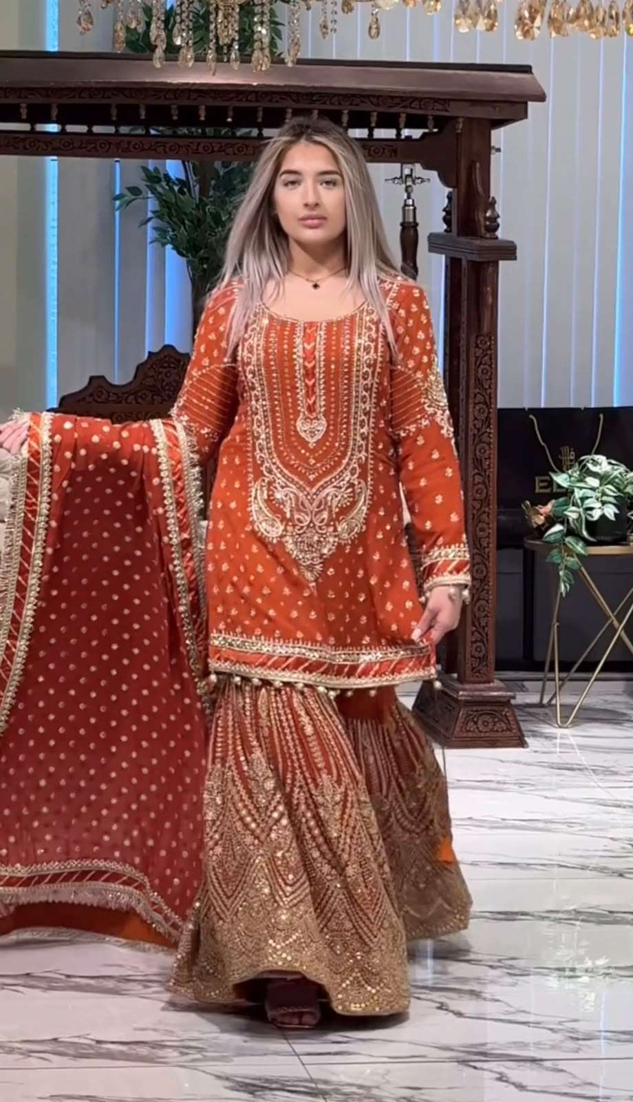 AD 210 GEORGETTE HEAVY EMBROIDERED DESIGNER WEDDING FUNCTION WEAR SUIT