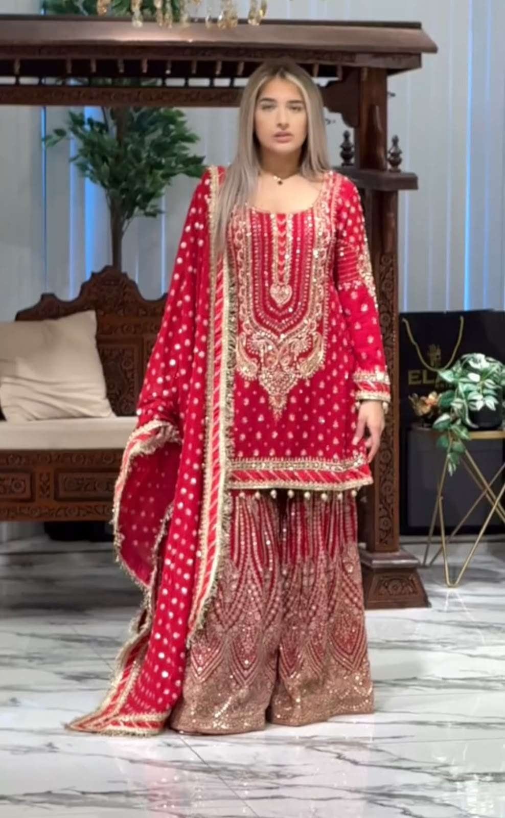 AD 210 GEORGETTE HEAVY EMBROIDERED DESIGNER WEDDING FUNCTION WEAR SUIT