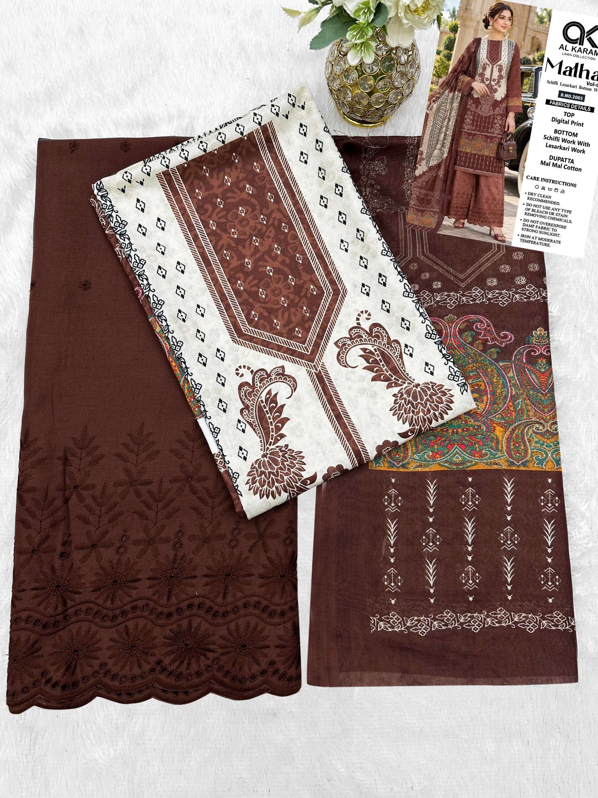 AL KARAM MALHAR VOL 2 COTTON DIGITAL STYLE PRINT SALWAR SUIT