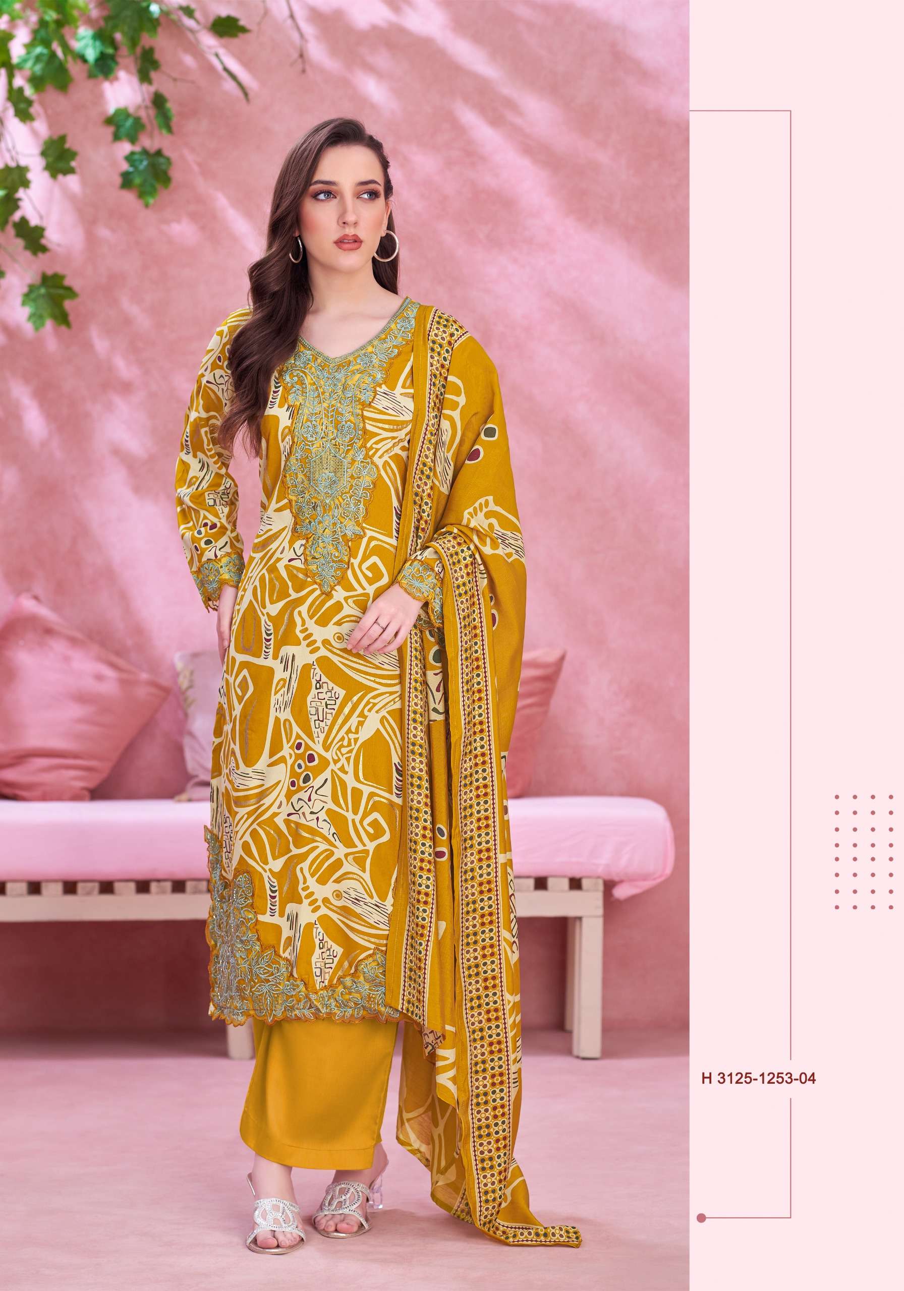 ALOK SUITS APPLE CUT EDITION 4 VISCOSE FOIL PRINT WITH FANCY EMBROIDERY WORK SUIT