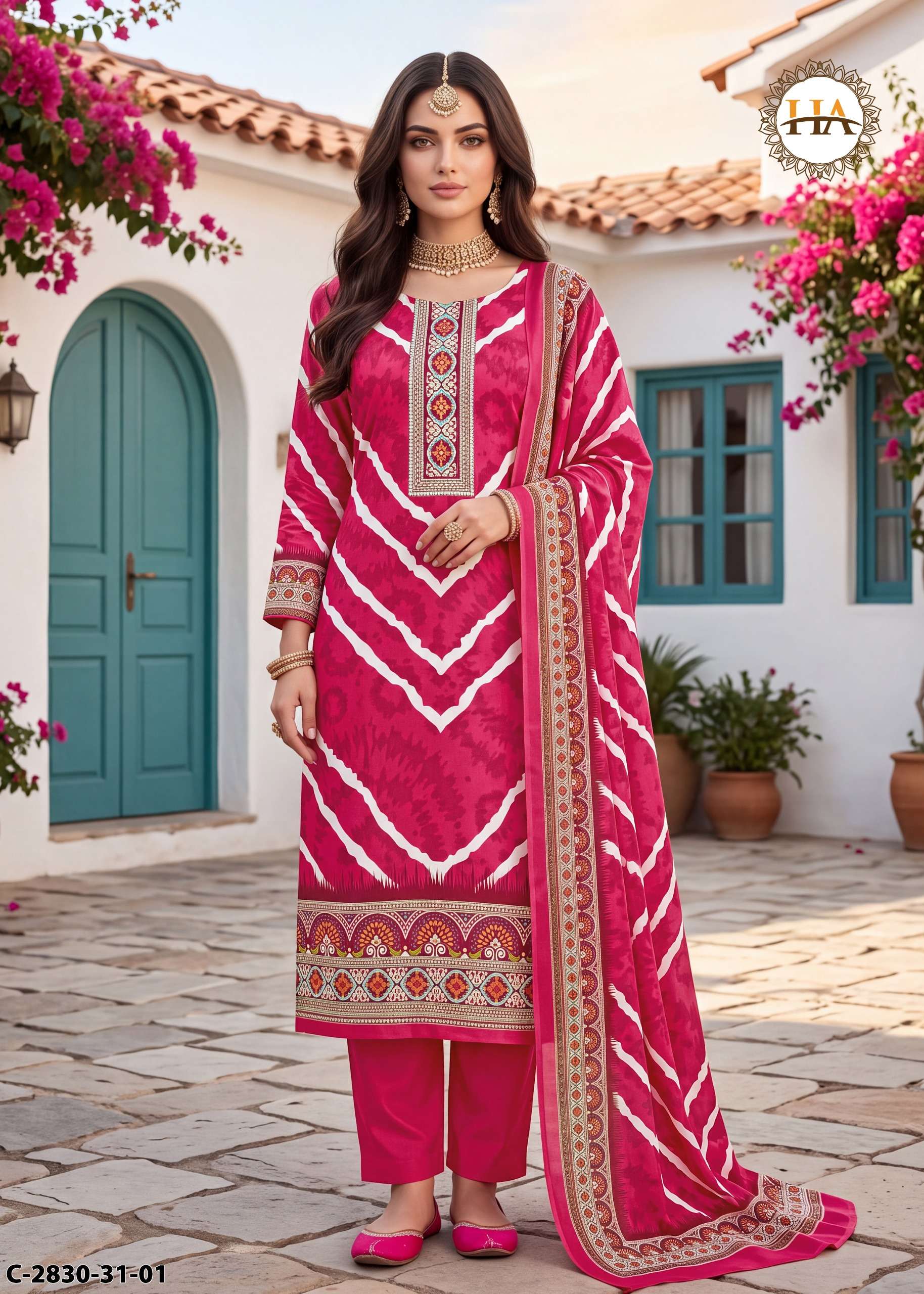 ALOK SUITS GULRIZA PASHMINA DIGITAL PRINT WITH SWAROVSKI WORK SUIT