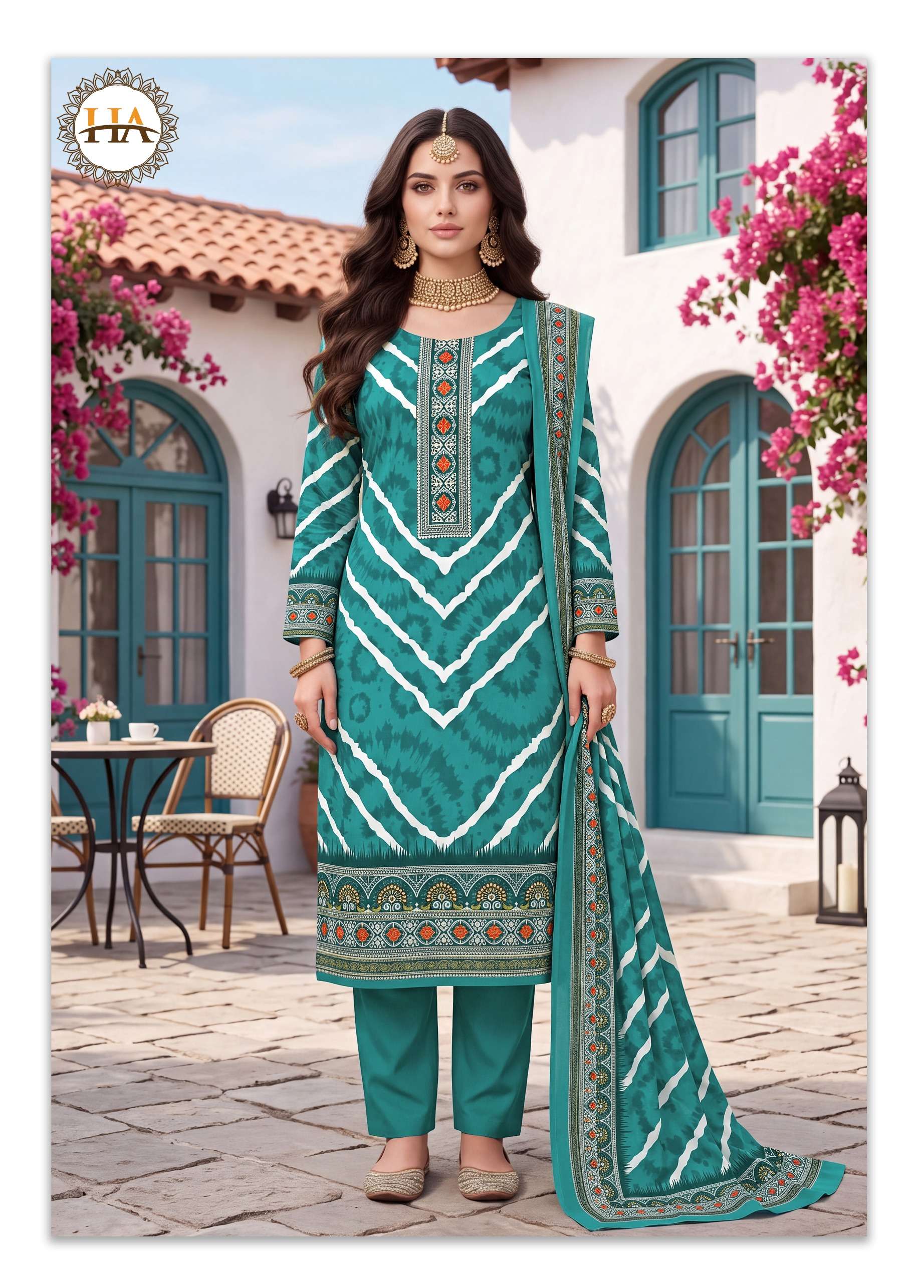 ALOK SUITS GULRIZA PASHMINA DIGITAL PRINT WITH SWAROVSKI WORK SUIT