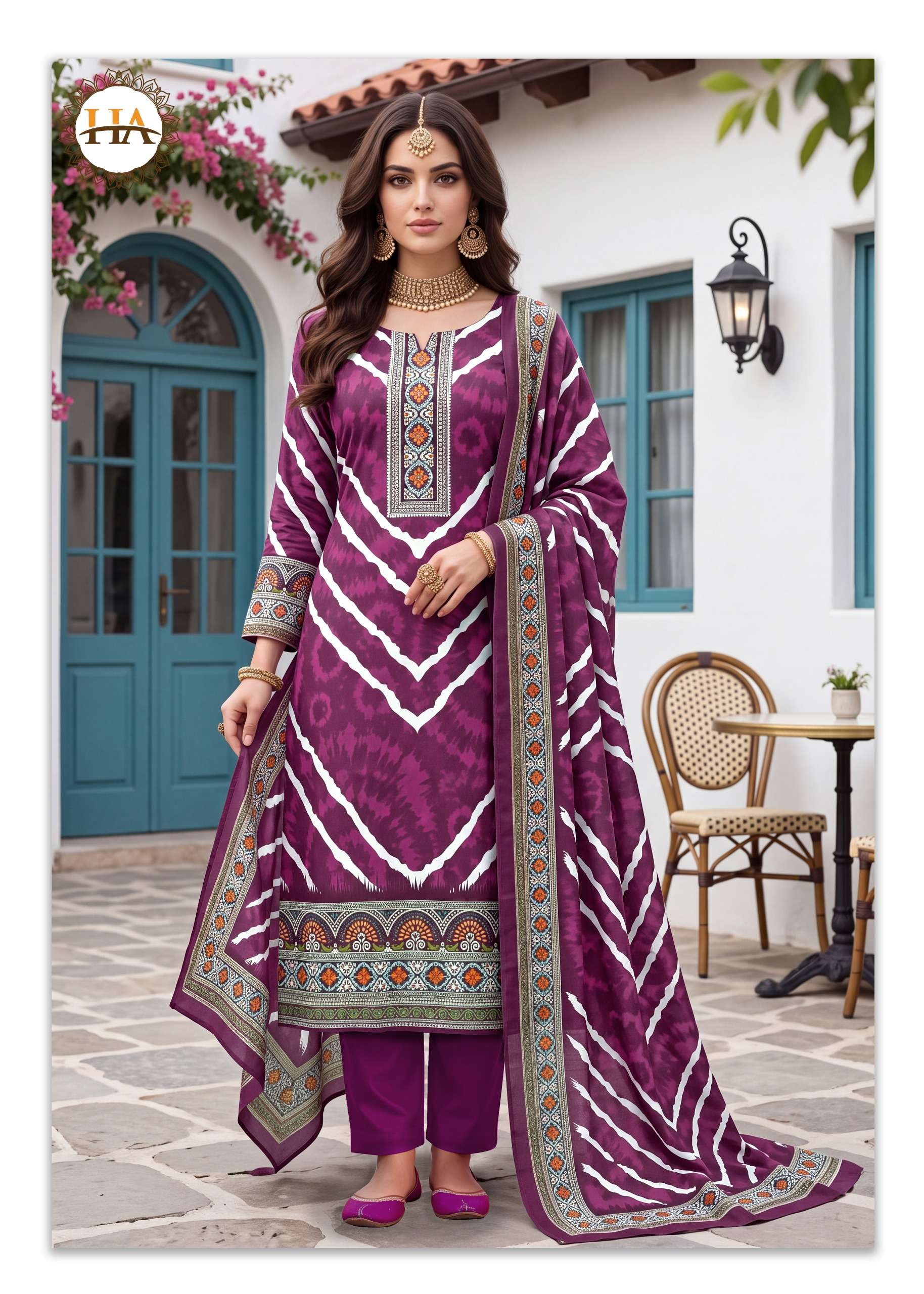 ALOK SUITS GULRIZA PASHMINA DIGITAL PRINT WITH SWAROVSKI WORK SUIT