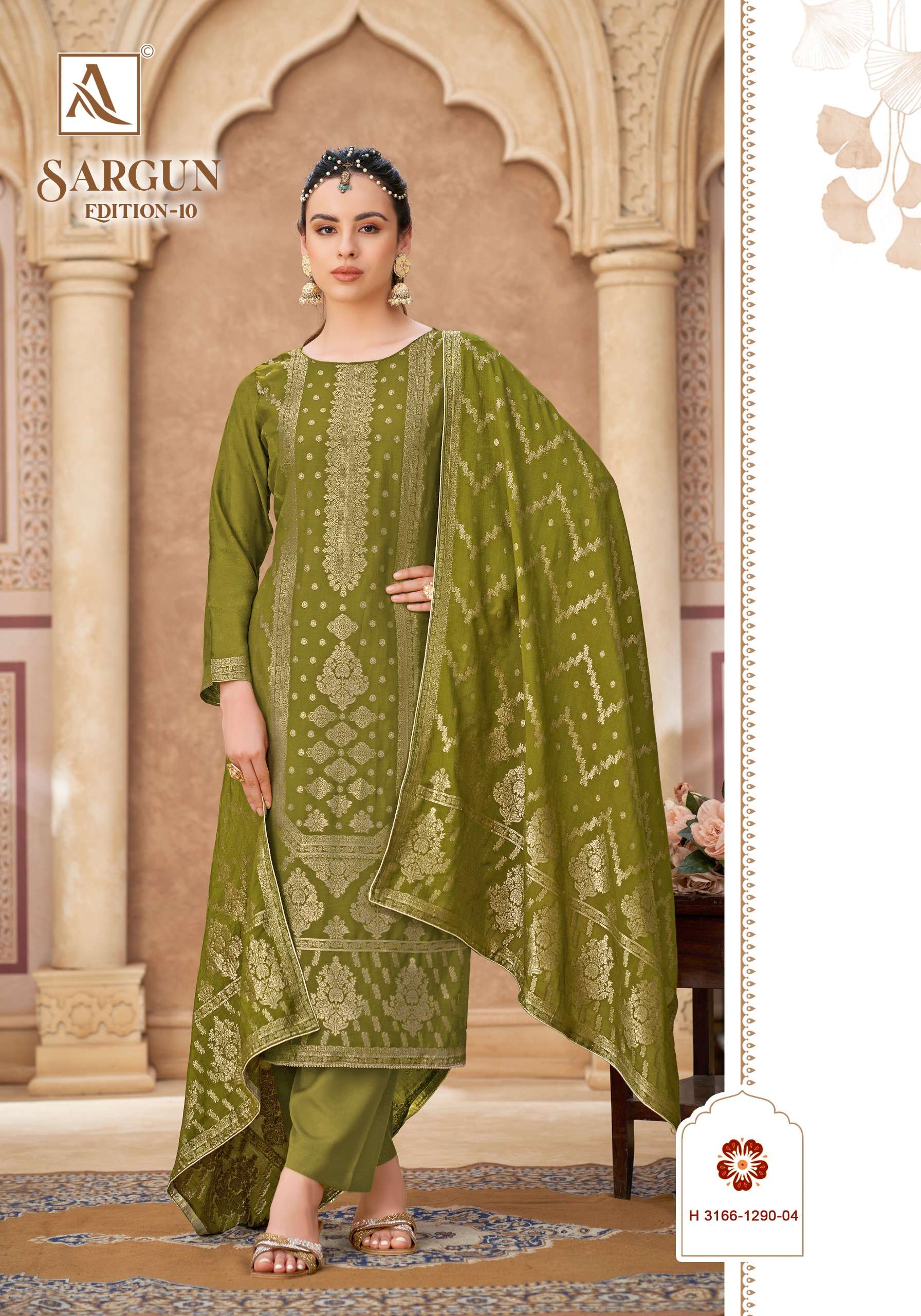 ALOK SUITS SARGUN VOL 10 VISCOSE JACQUARD DESIGNER WORK SUIT