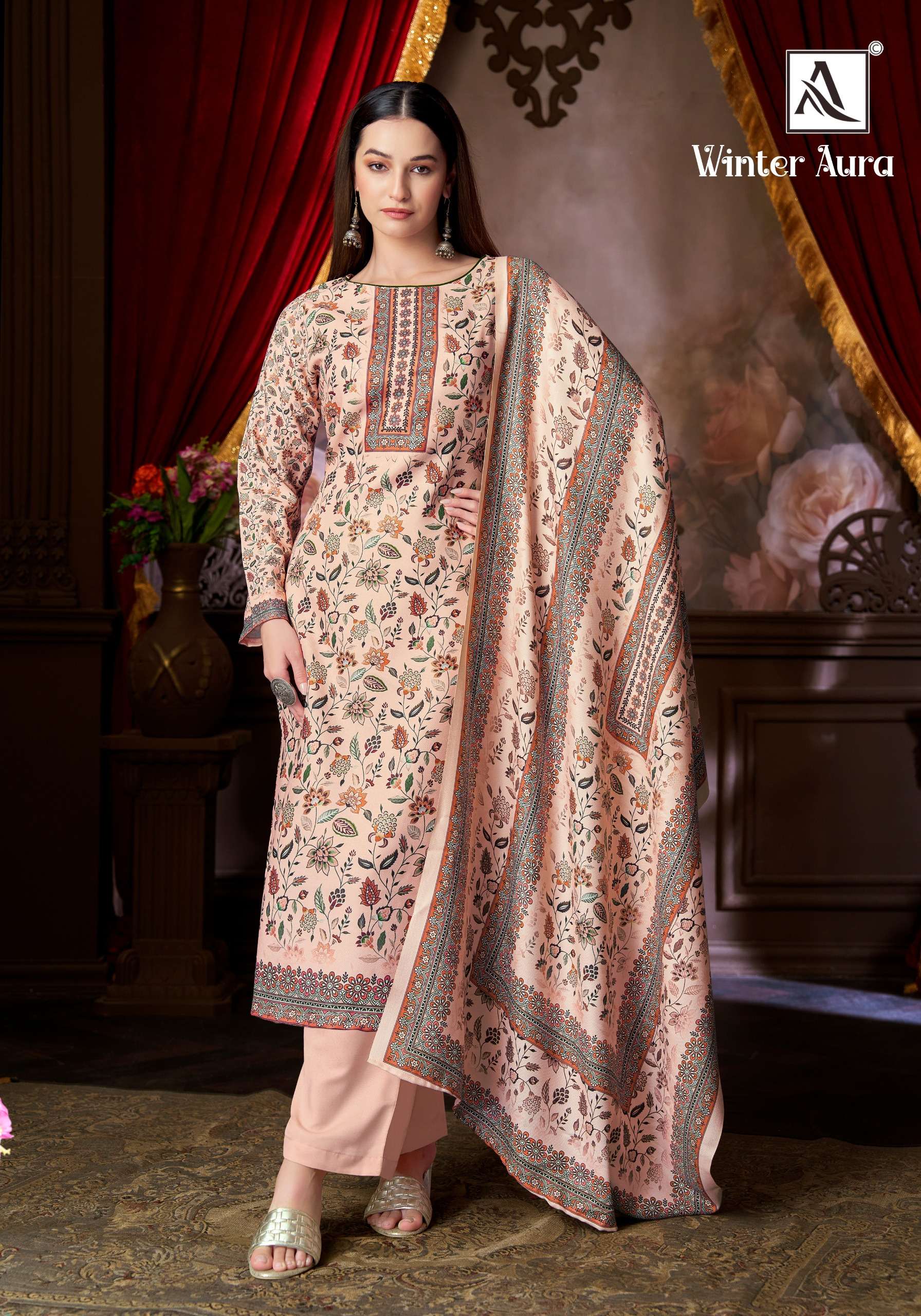 ALOK SUITS WINTER AURA PASHMINA DIGITAL PRINT WITH SWAROVSKI WORK SUIT