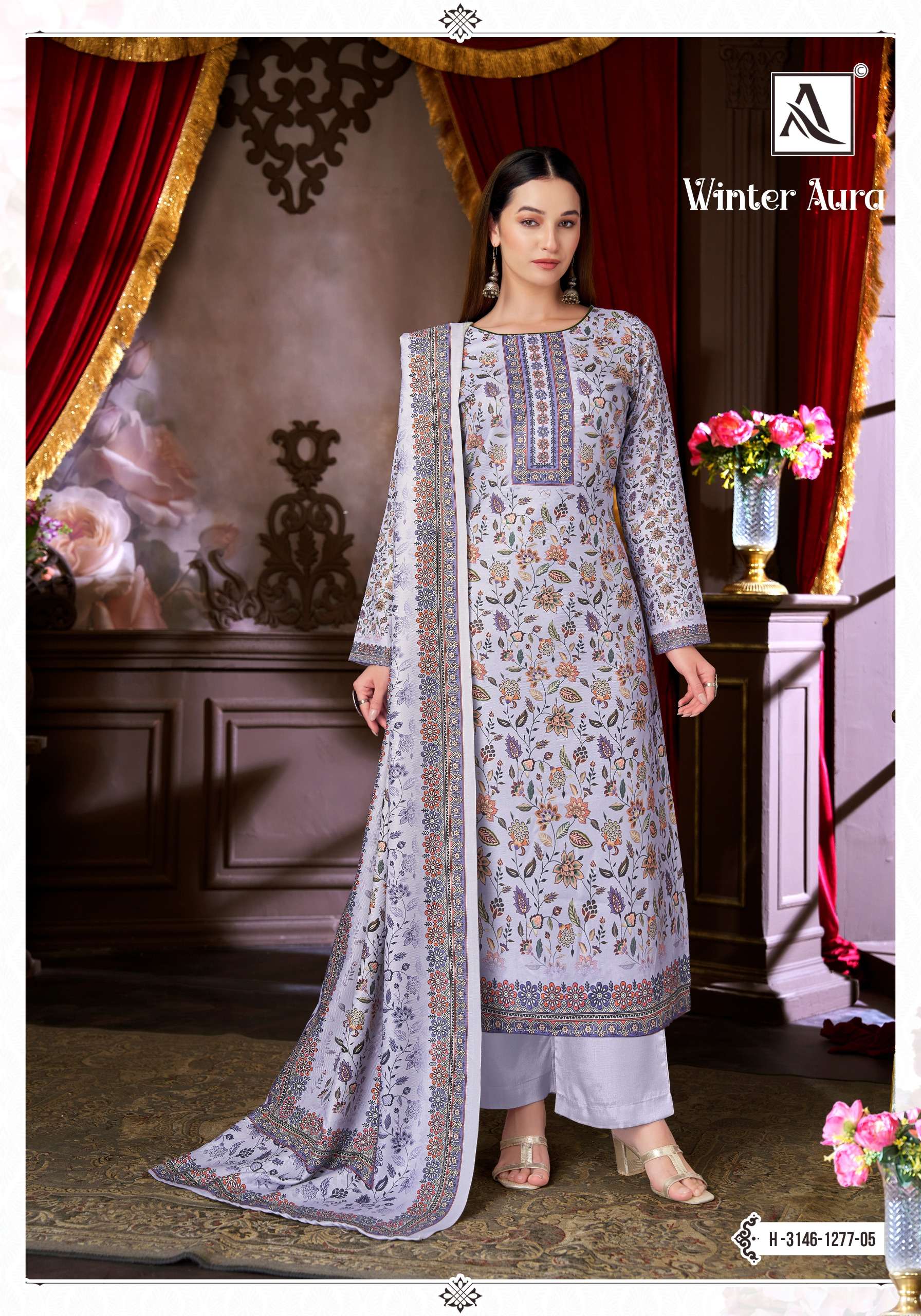 ALOK SUITS WINTER AURA PASHMINA DIGITAL PRINT WITH SWAROVSKI WORK SUIT