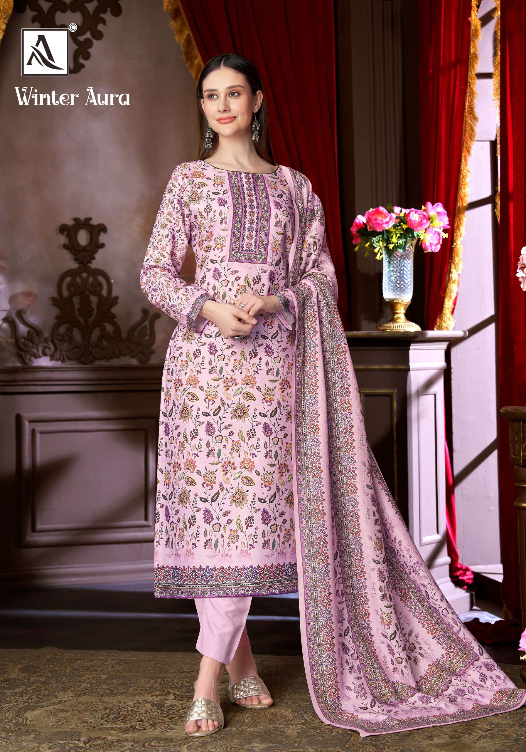 ALOK SUITS WINTER AURA PASHMINA DIGITAL PRINT WITH SWAROVSKI WORK SUIT